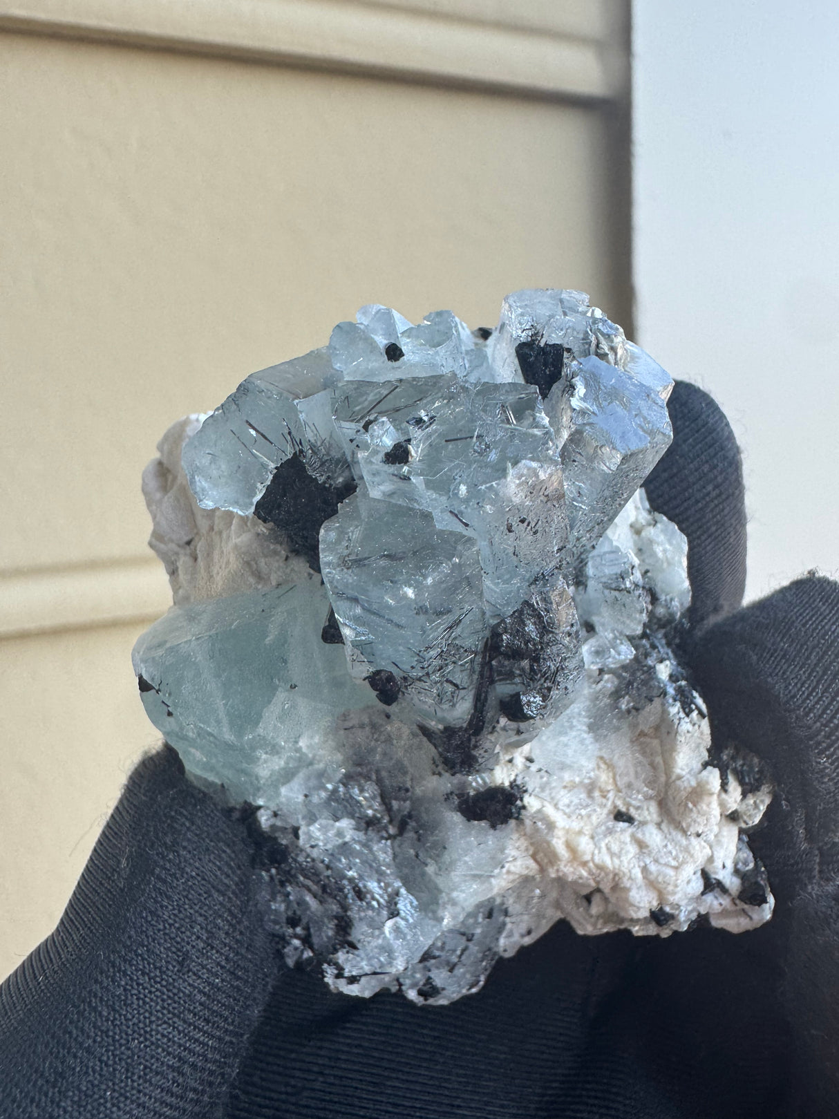 Aquamarine and Tourmaline Specimen - 78g