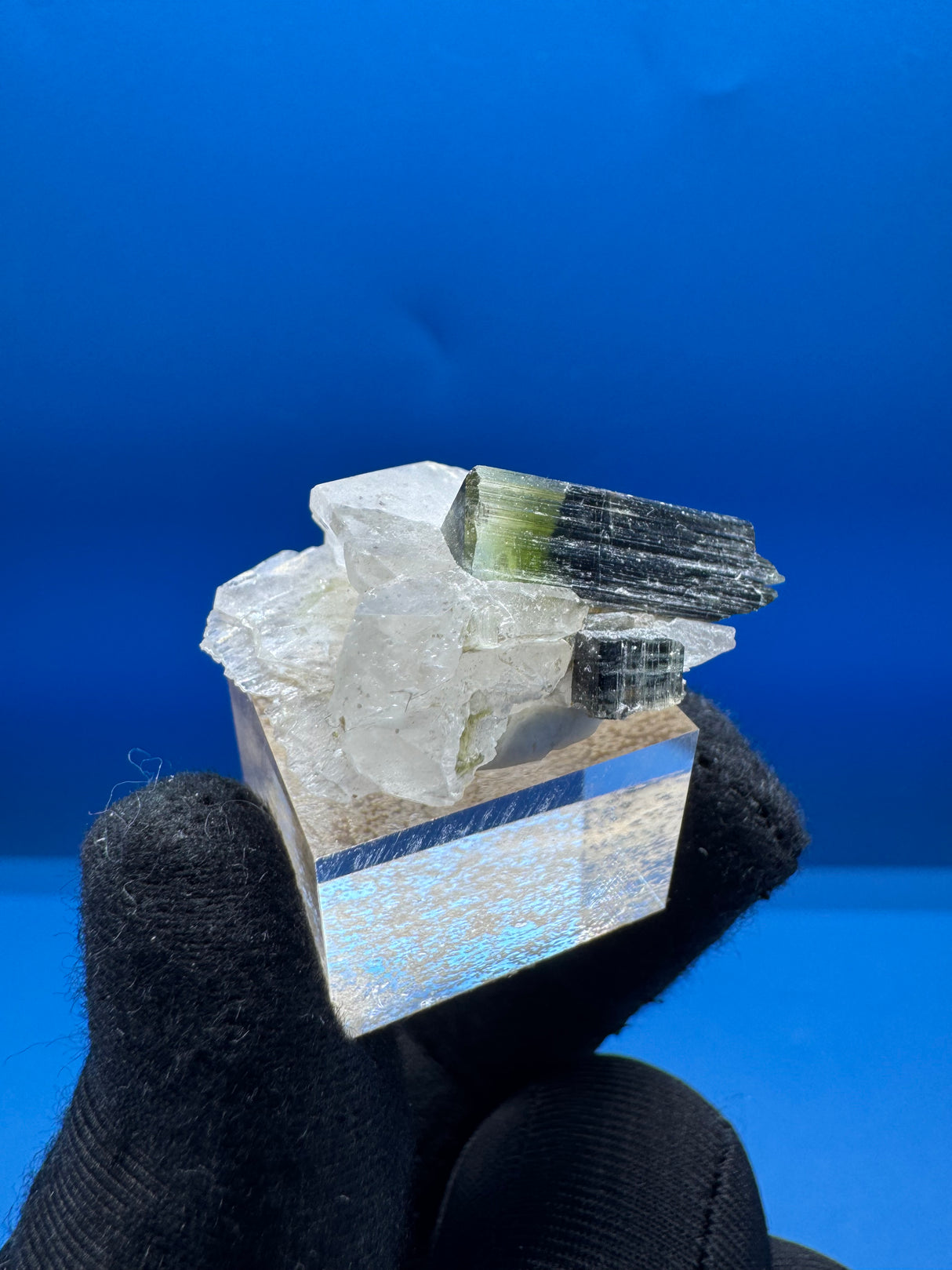 Greencap Tourmaline Specimen - 7g