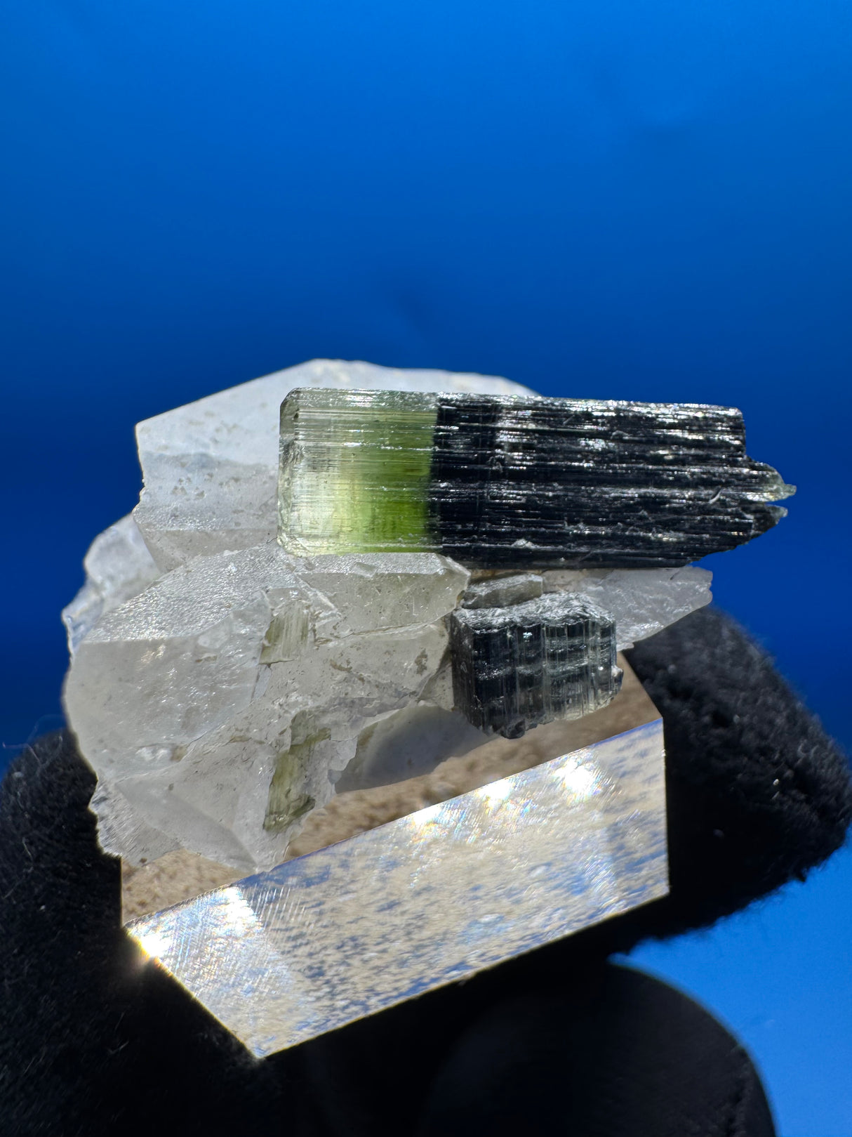 Greencap Tourmaline Specimen - 7g