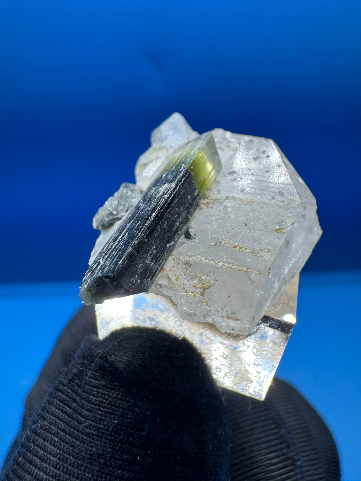 Greencap Tourmaline Specimen - 7g