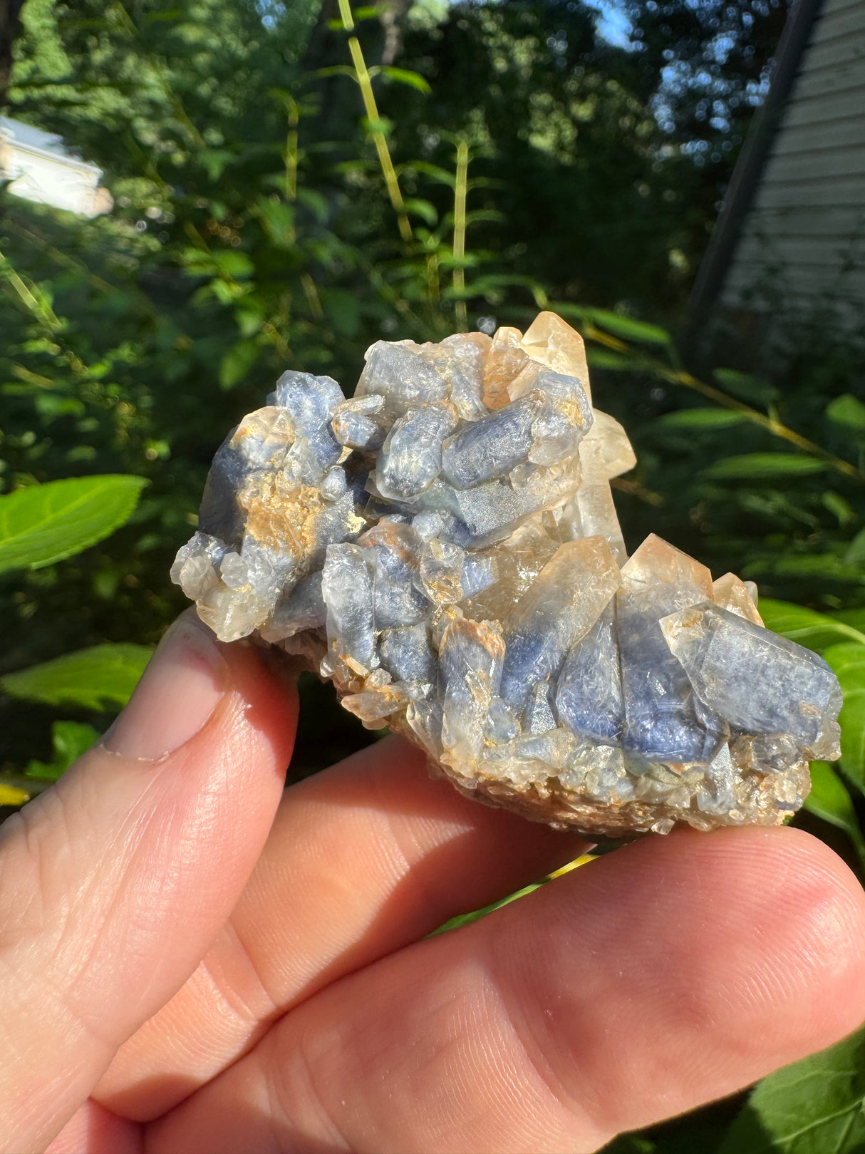 Dumortierite-Included Quartz - 61g