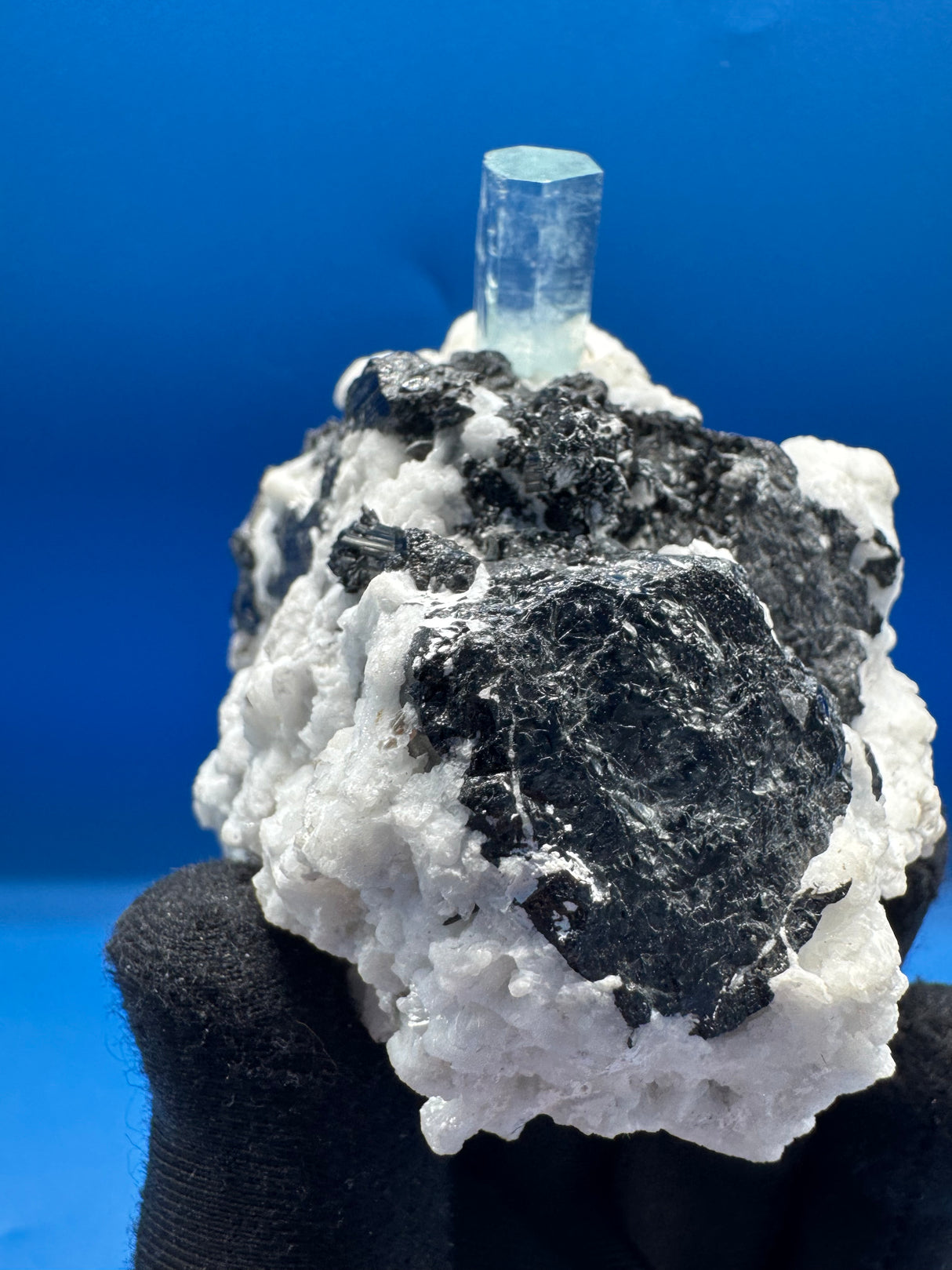 Aquamarine and Tourmaline Specimen - 269g