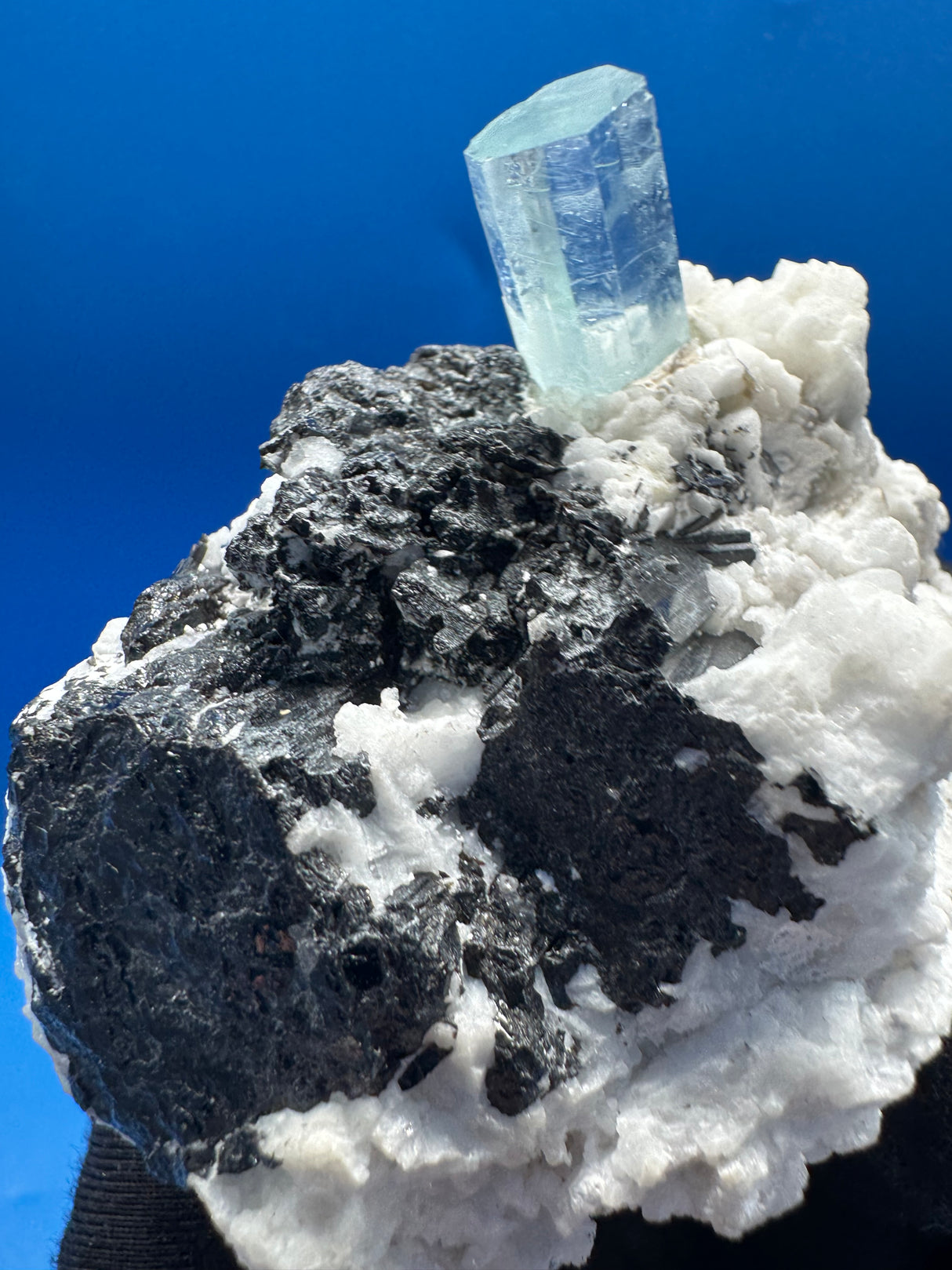 Aquamarine and Tourmaline Specimen - 269g