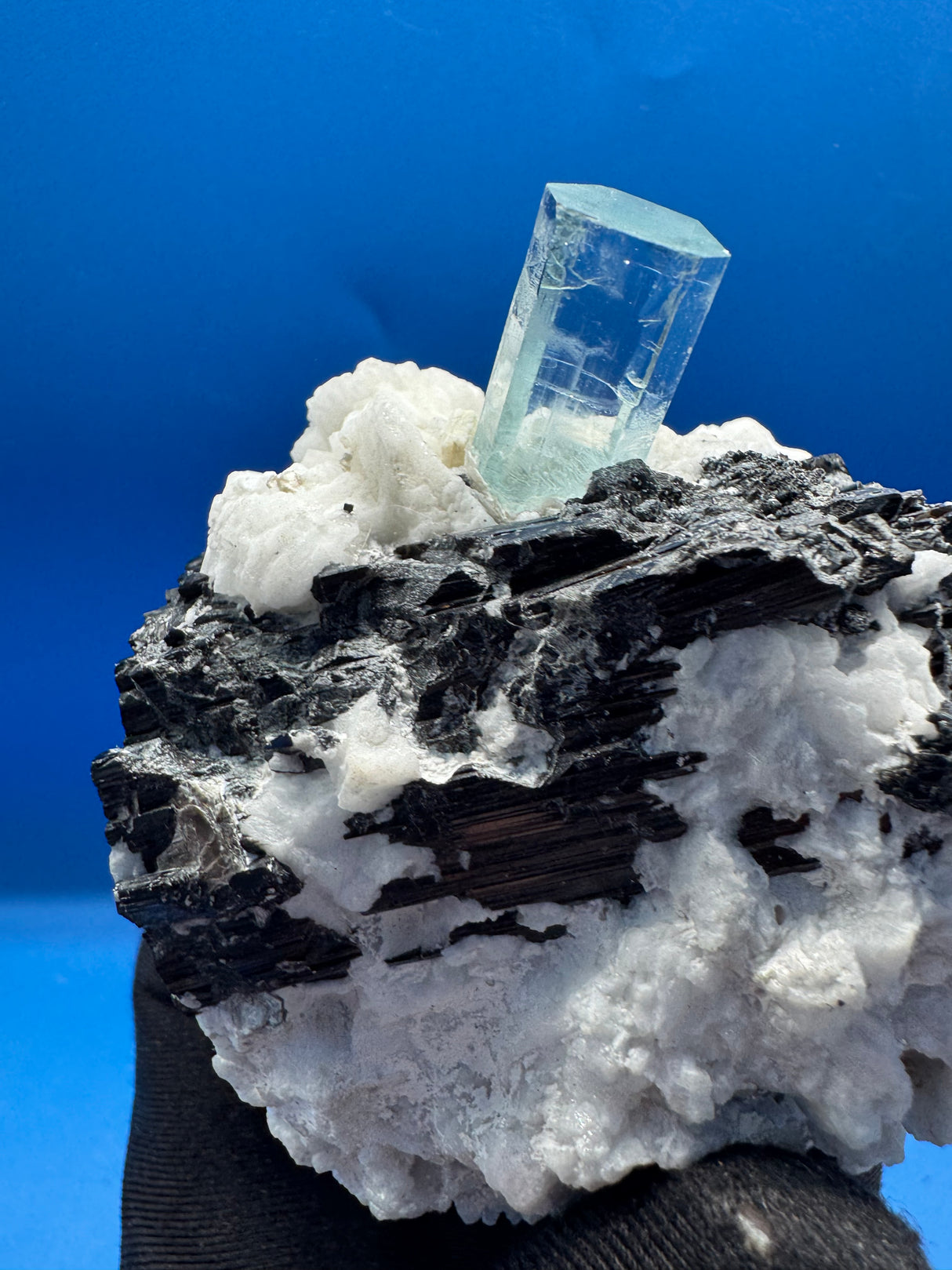 Aquamarine and Tourmaline Specimen - 269g