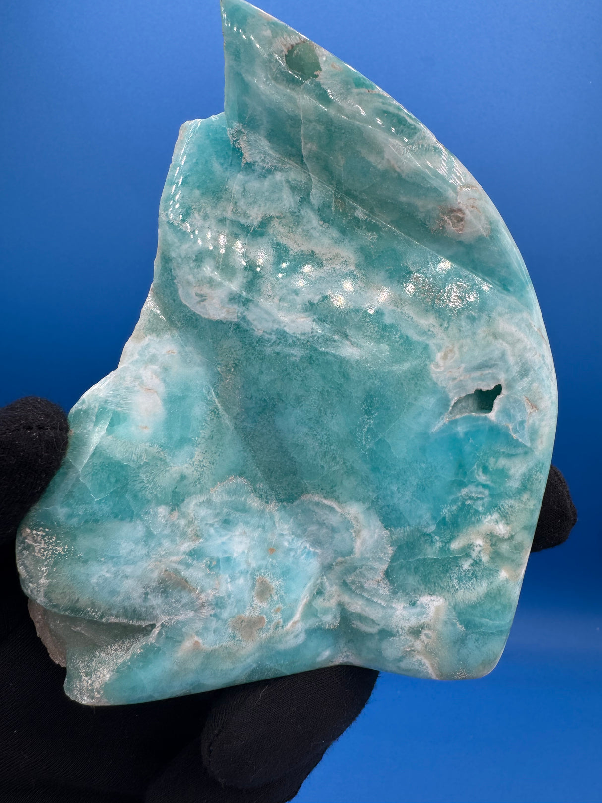 Blue Aragonite Free Form - 865g