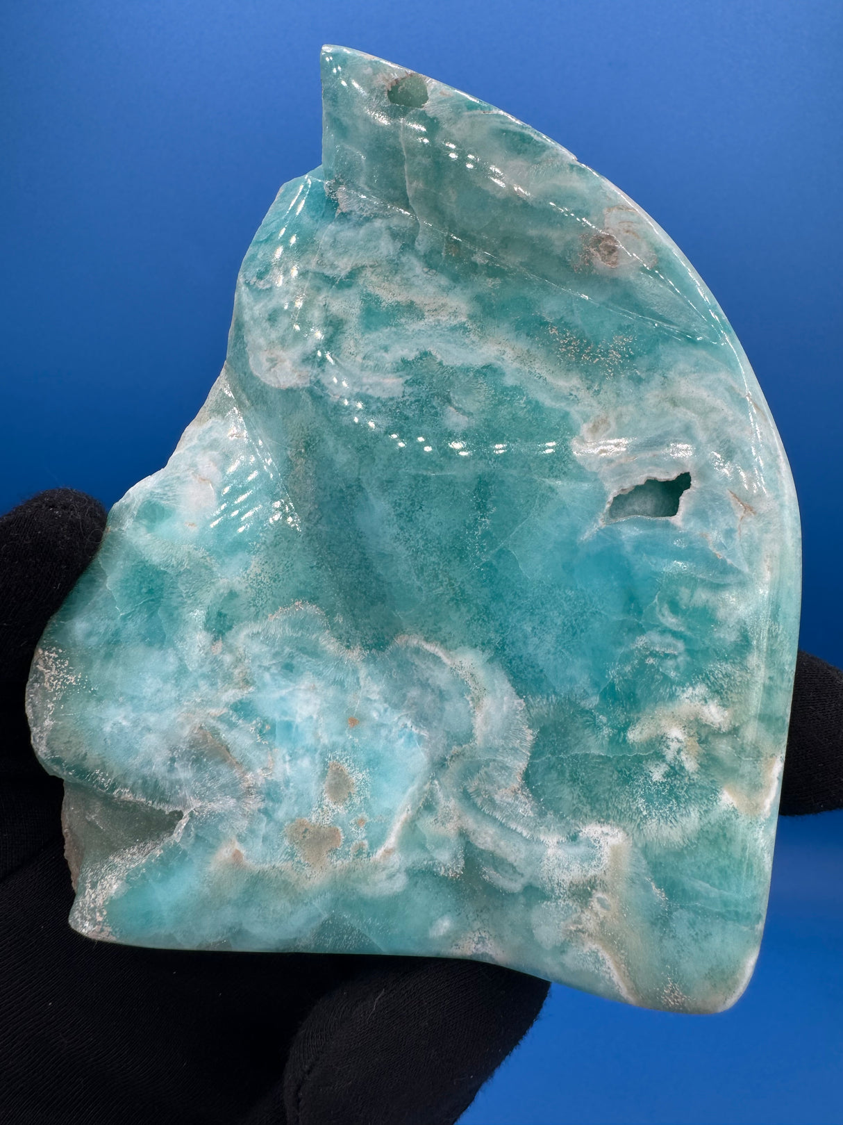 Blue Aragonite Free Form - 865g