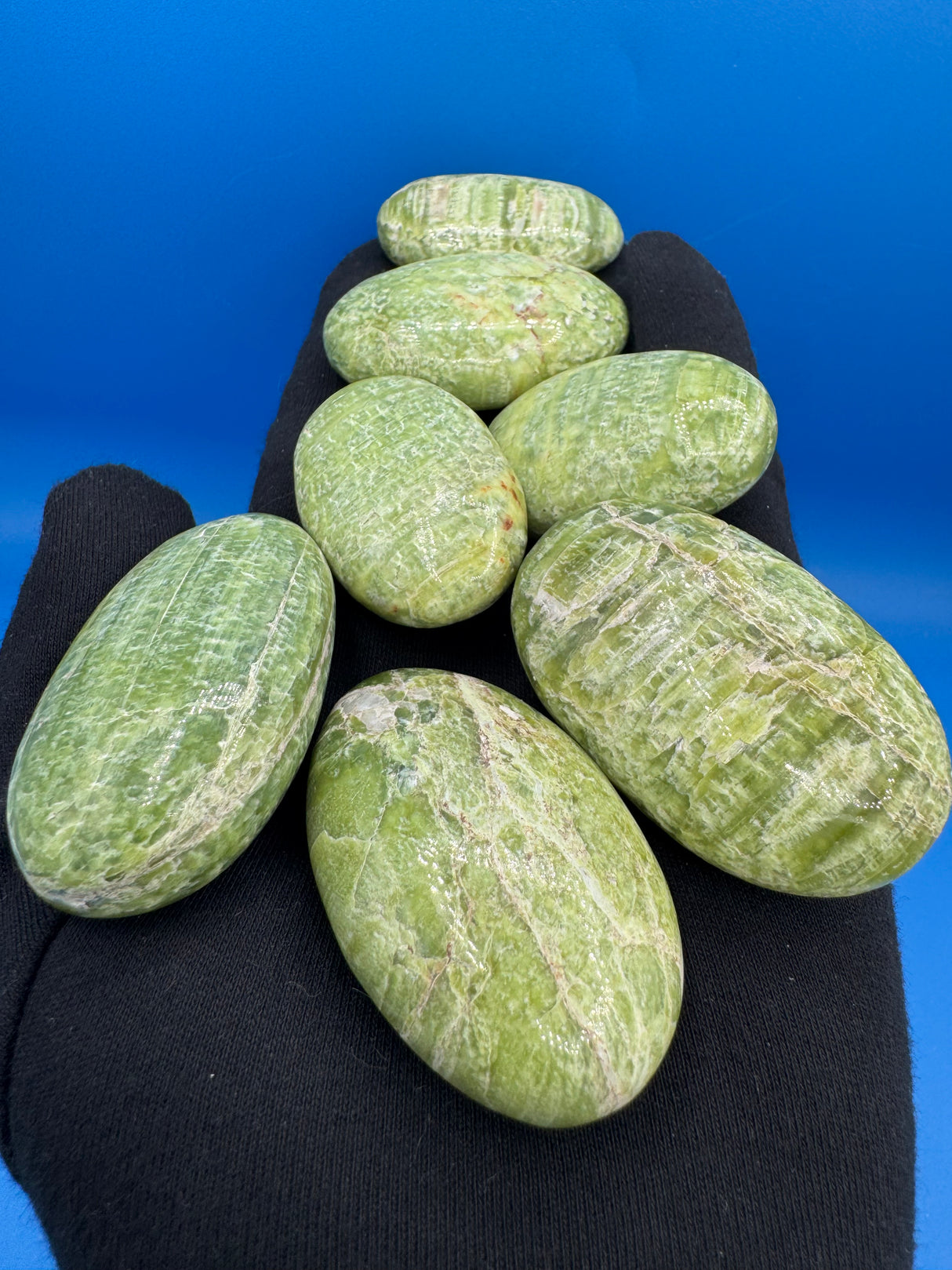 Tremolite Palm Stones - (Sold Individually)