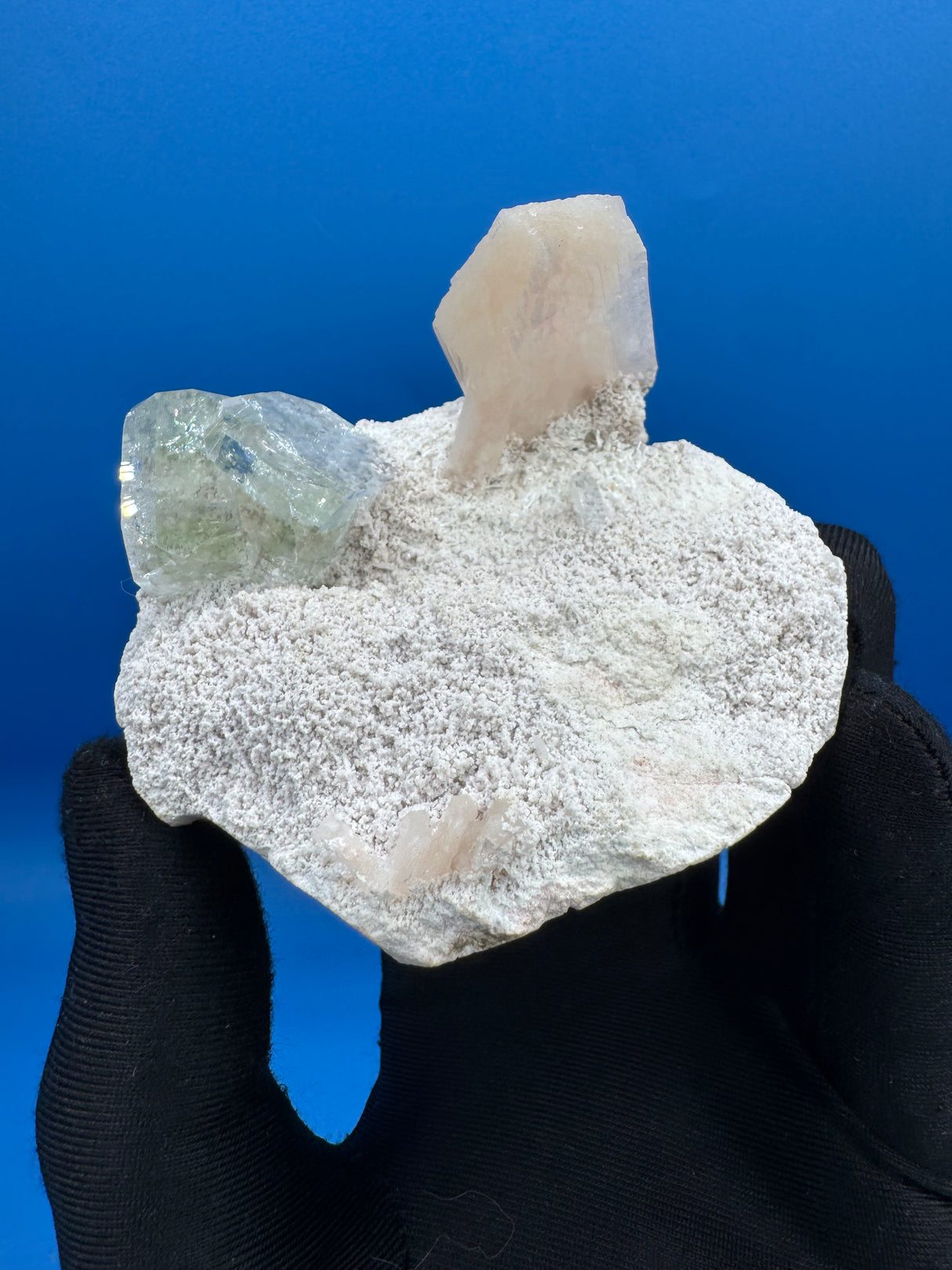 Apophyllite and Stilbite Specimen - 220g