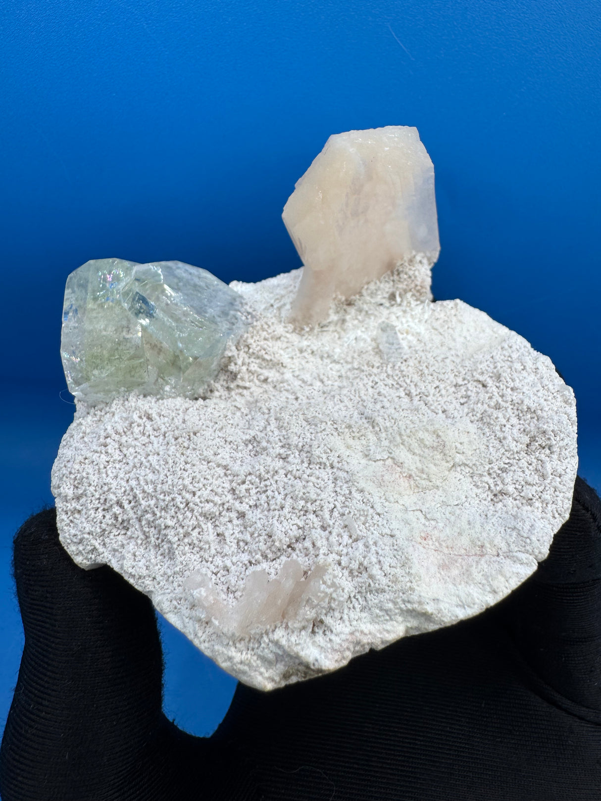 Apophyllite and Stilbite Specimen - 220g