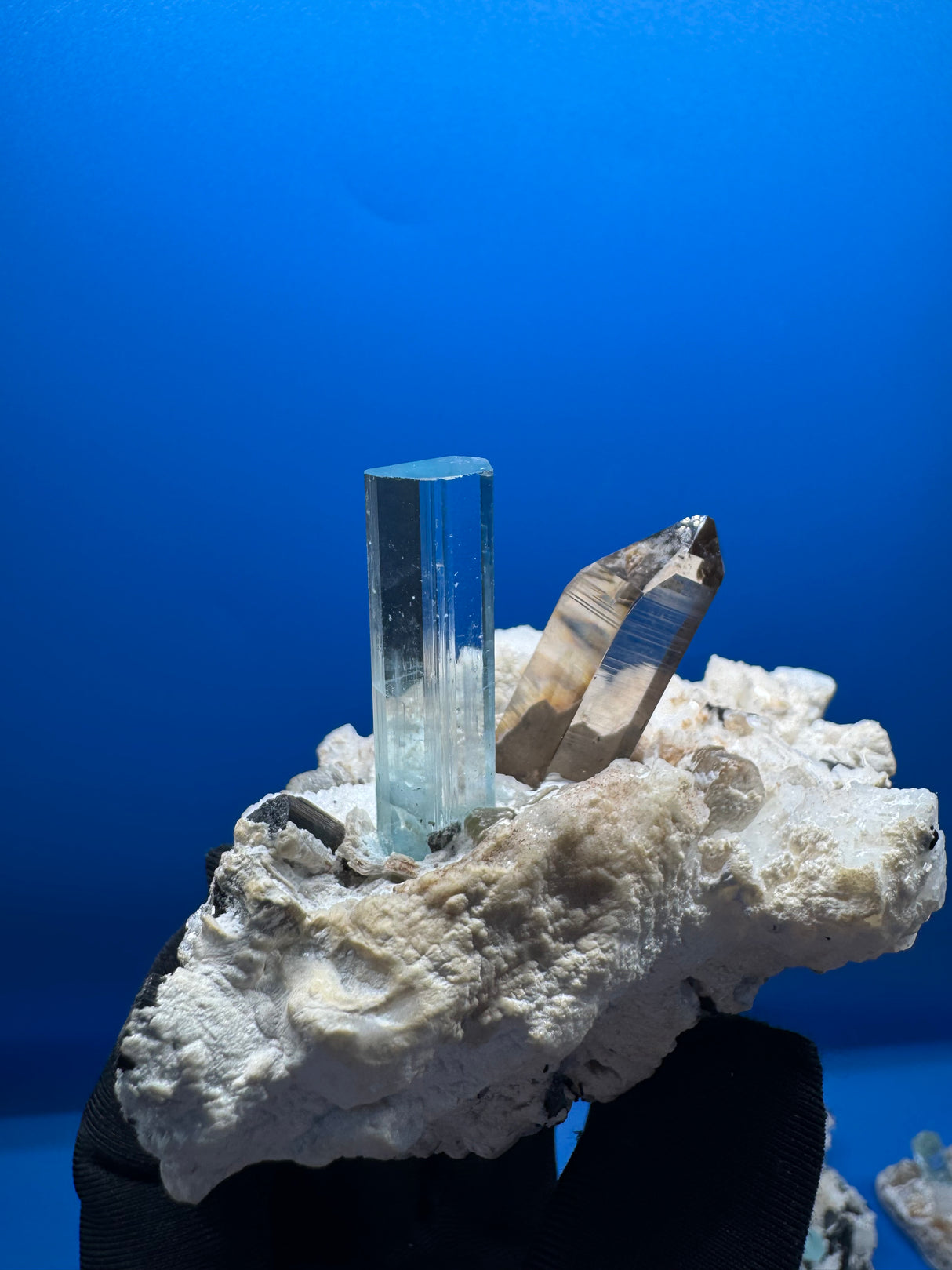 Aquamarine and Rare Japani Quartz- 303g