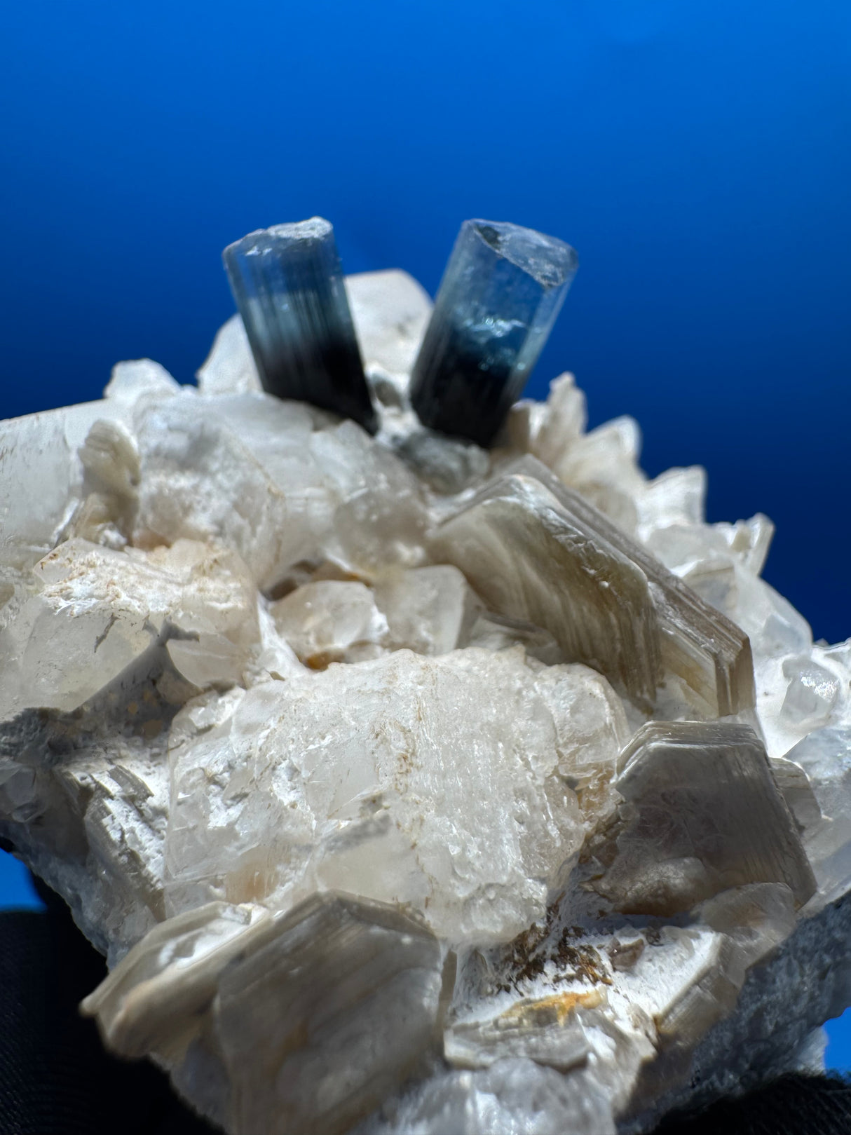 Blue Cap Tourmaline Speicmen - 102g