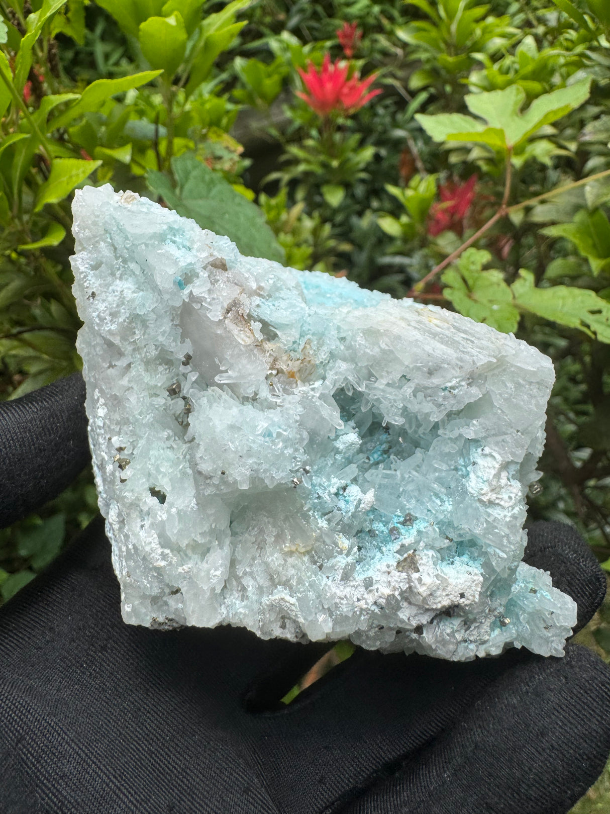 Gibbsite, Quartz and Pyrite Specimen - 309g