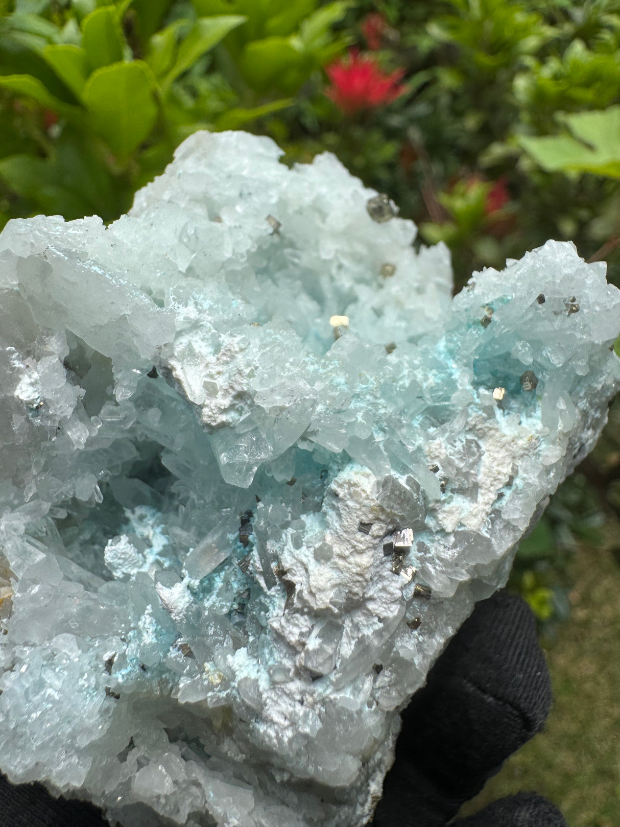 Gibbsite, Quartz and Pyrite Specimen - 309g