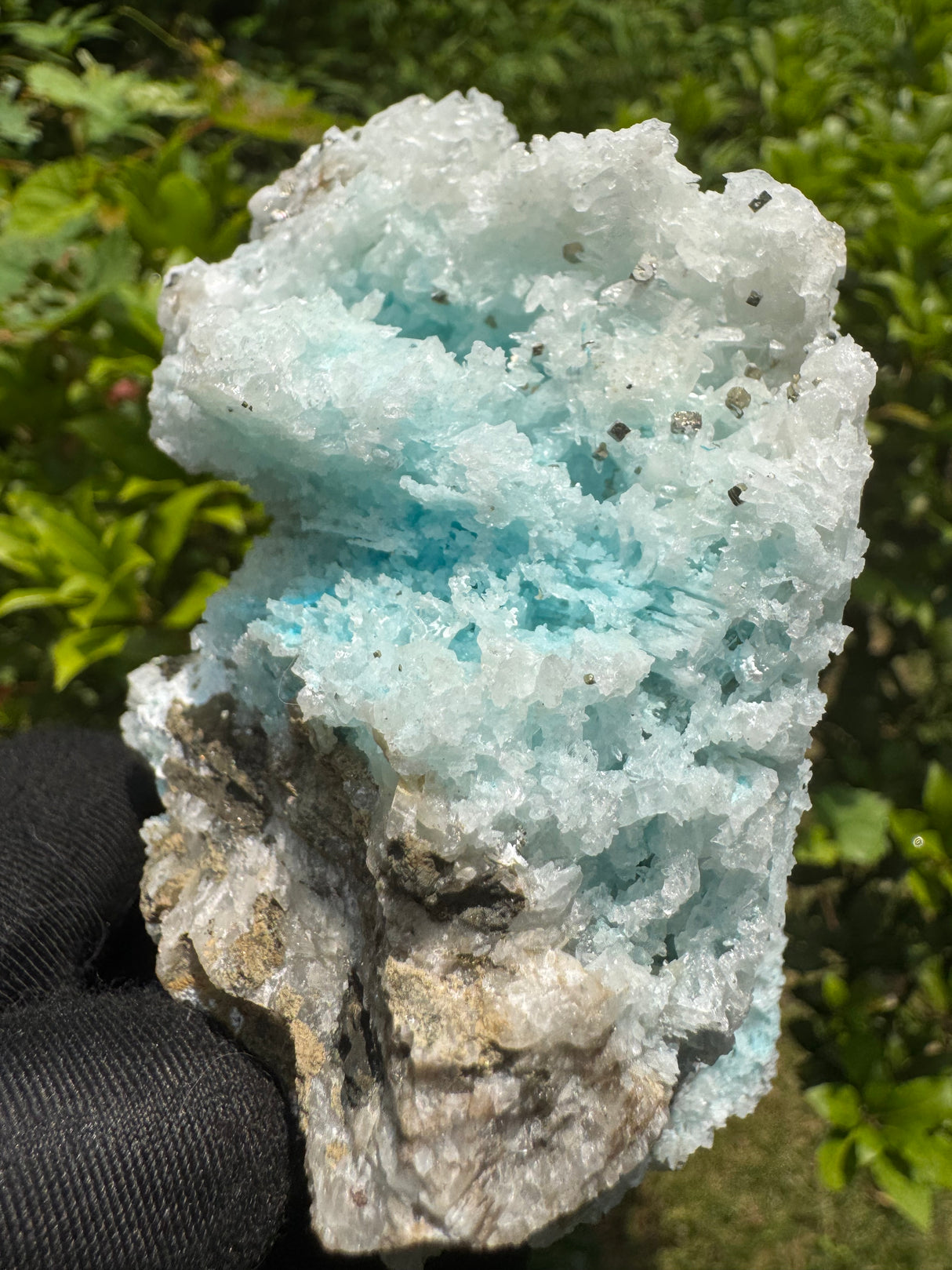 Gibbsite, Quartz and Pyrite Specimen - 309g