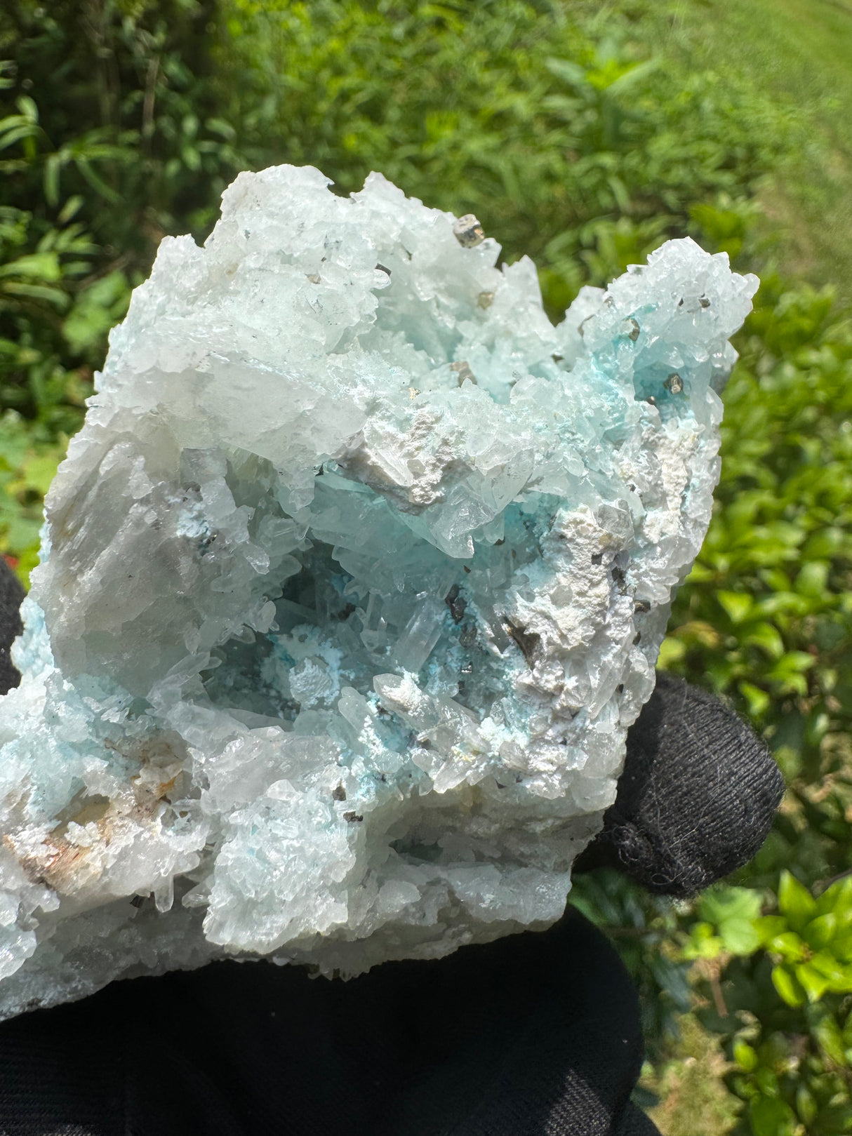 Gibbsite, Quartz and Pyrite Specimen - 309g