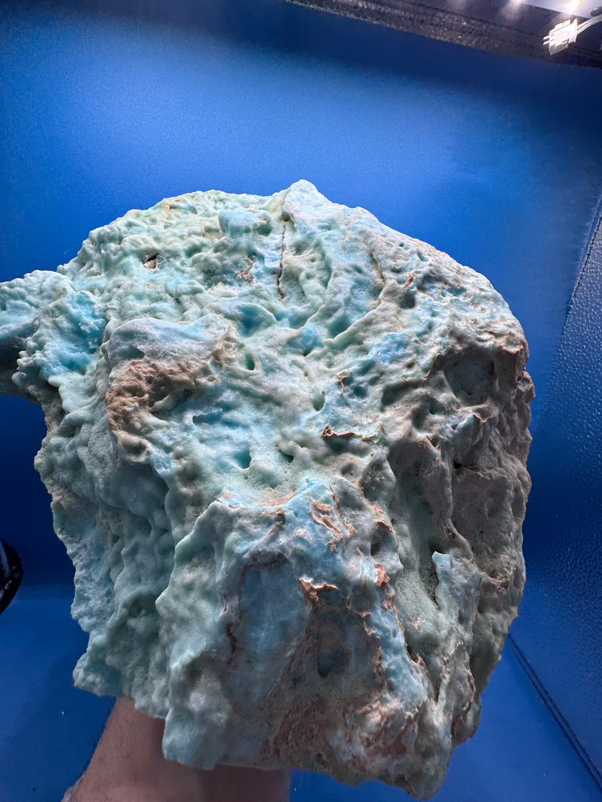 Blue Aragonite Specimen - 3577g