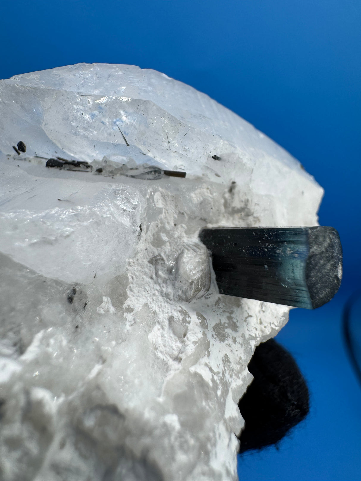 Blue Cap Tourmaline Specimen - 139g