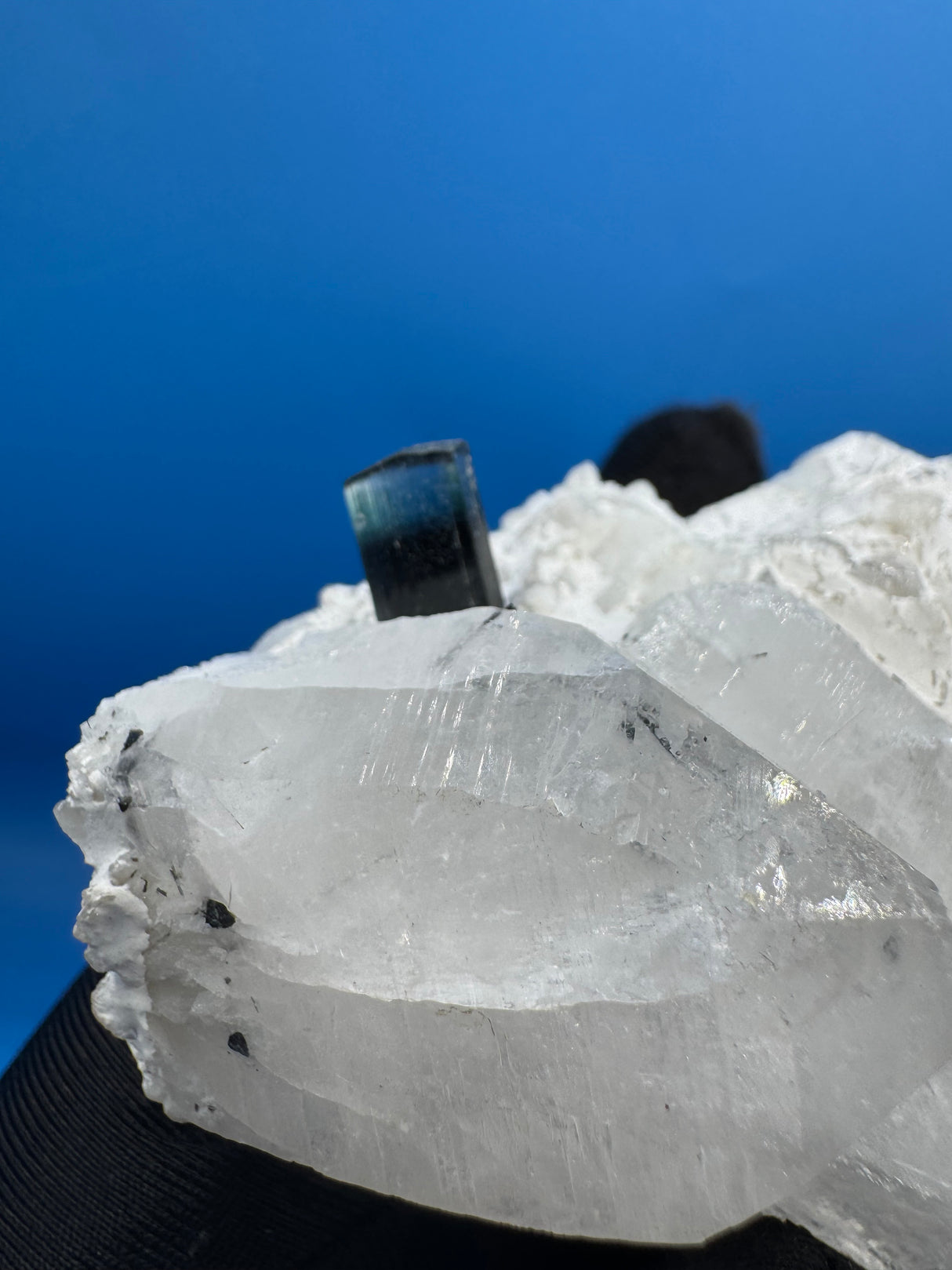 Blue Cap Tourmaline Specimen - 139g