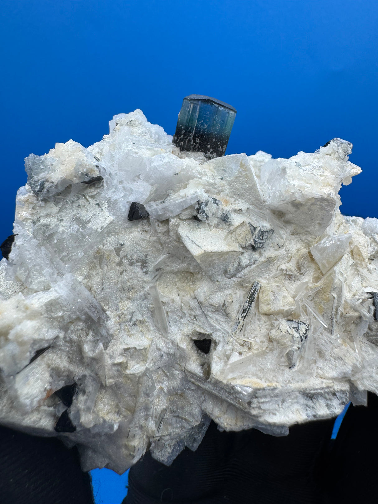 Blue Cap Tourmaline Specimen - 114g