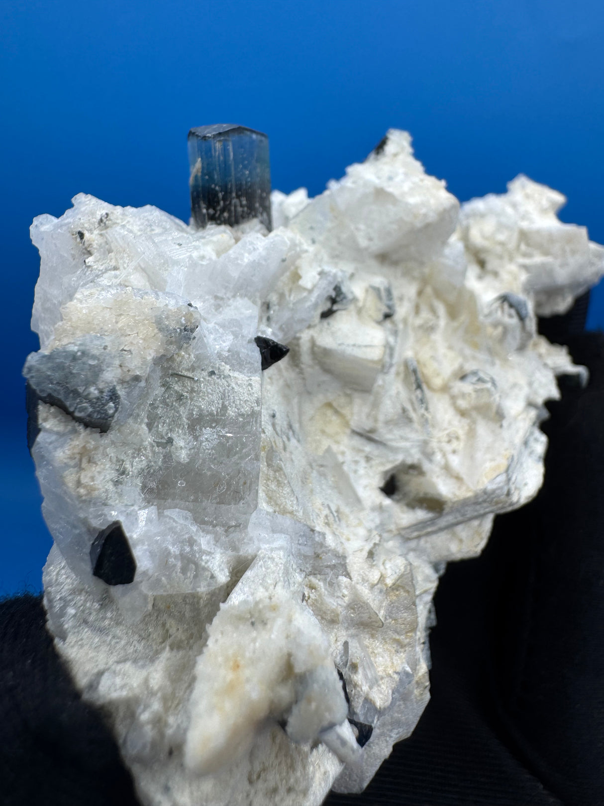Blue Cap Tourmaline Specimen - 114g