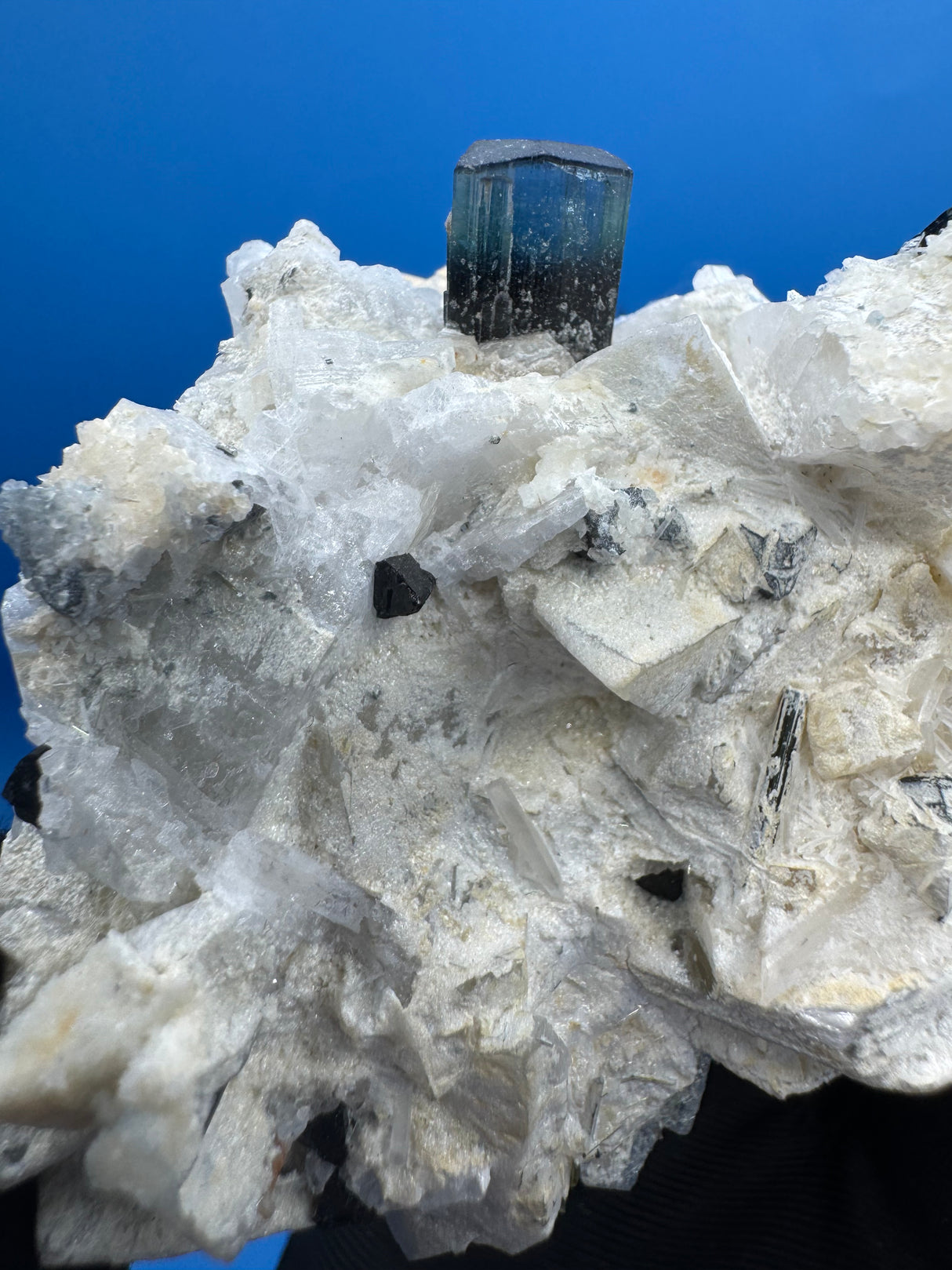 Blue Cap Tourmaline Specimen - 114g