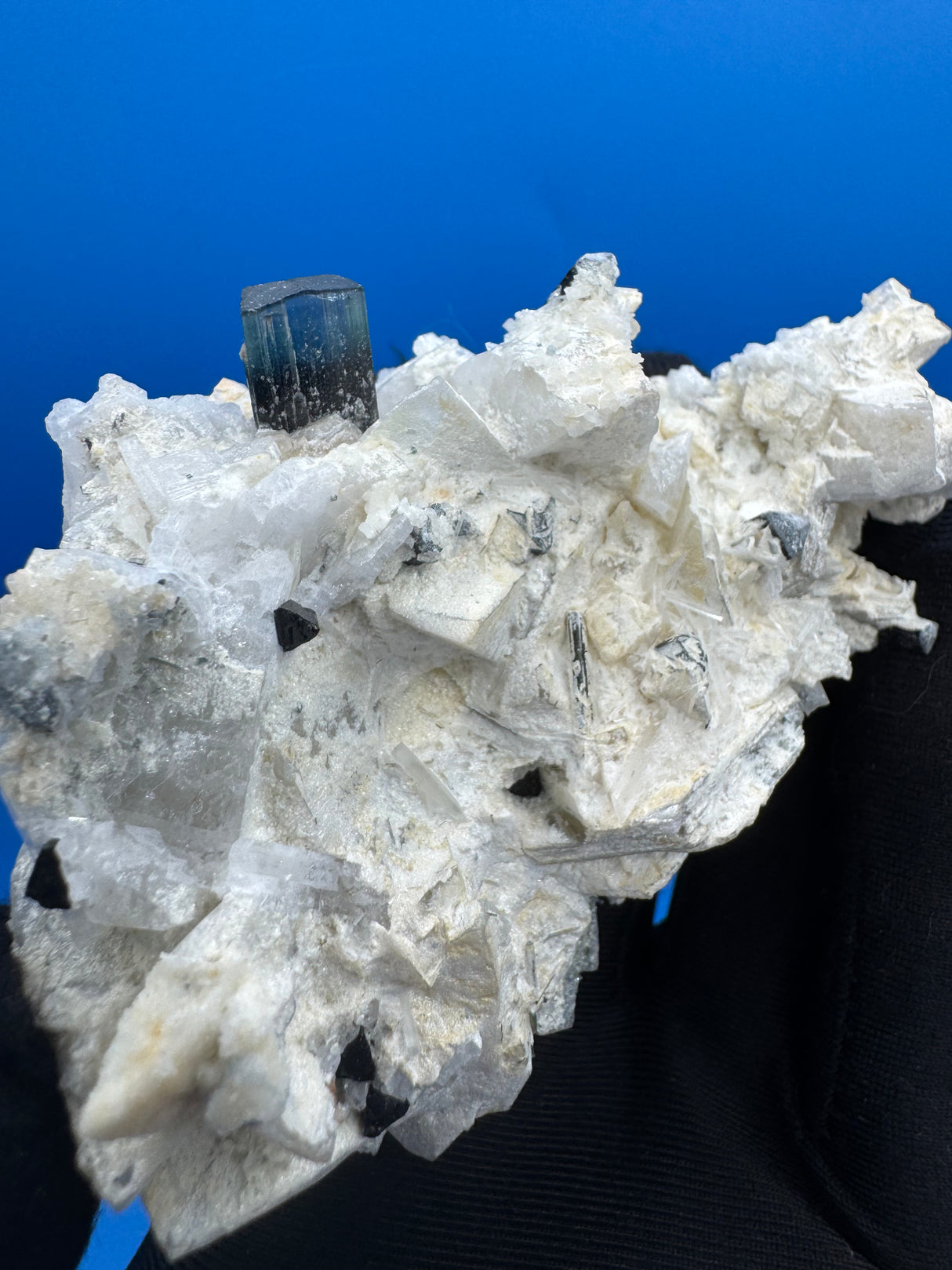 Blue Cap Tourmaline Specimen - 114g