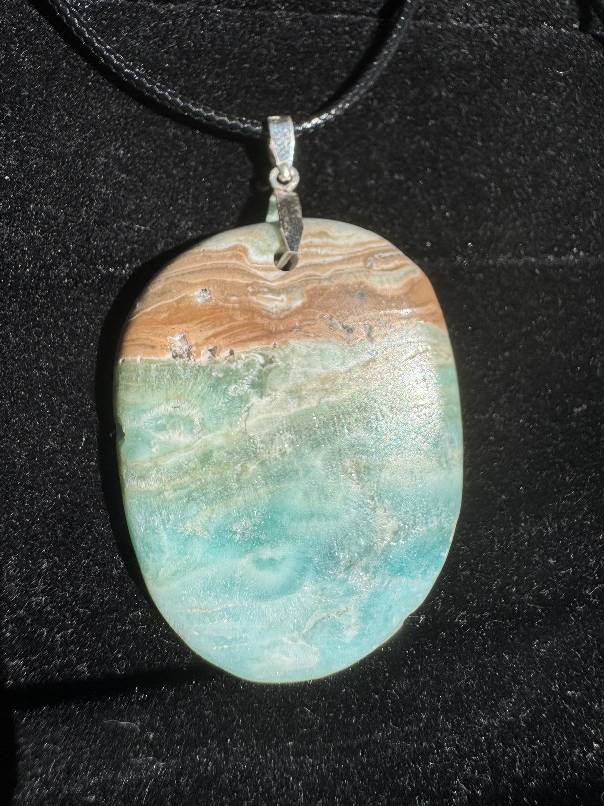 Blue Aragonite Necklace – 19g