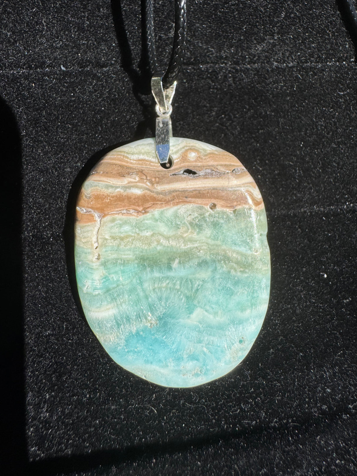 Blue Aragonite Necklace – 19g