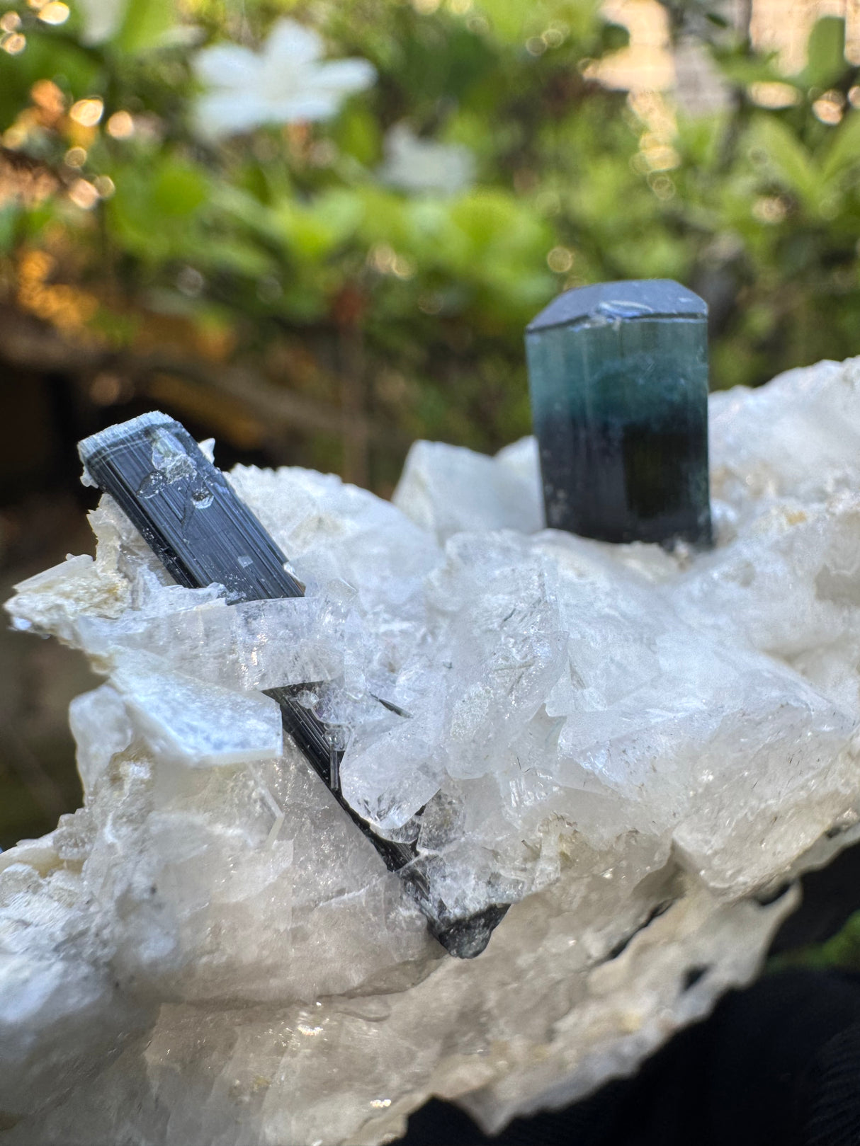 Blue Cap Tourmaline Specimen - 114g