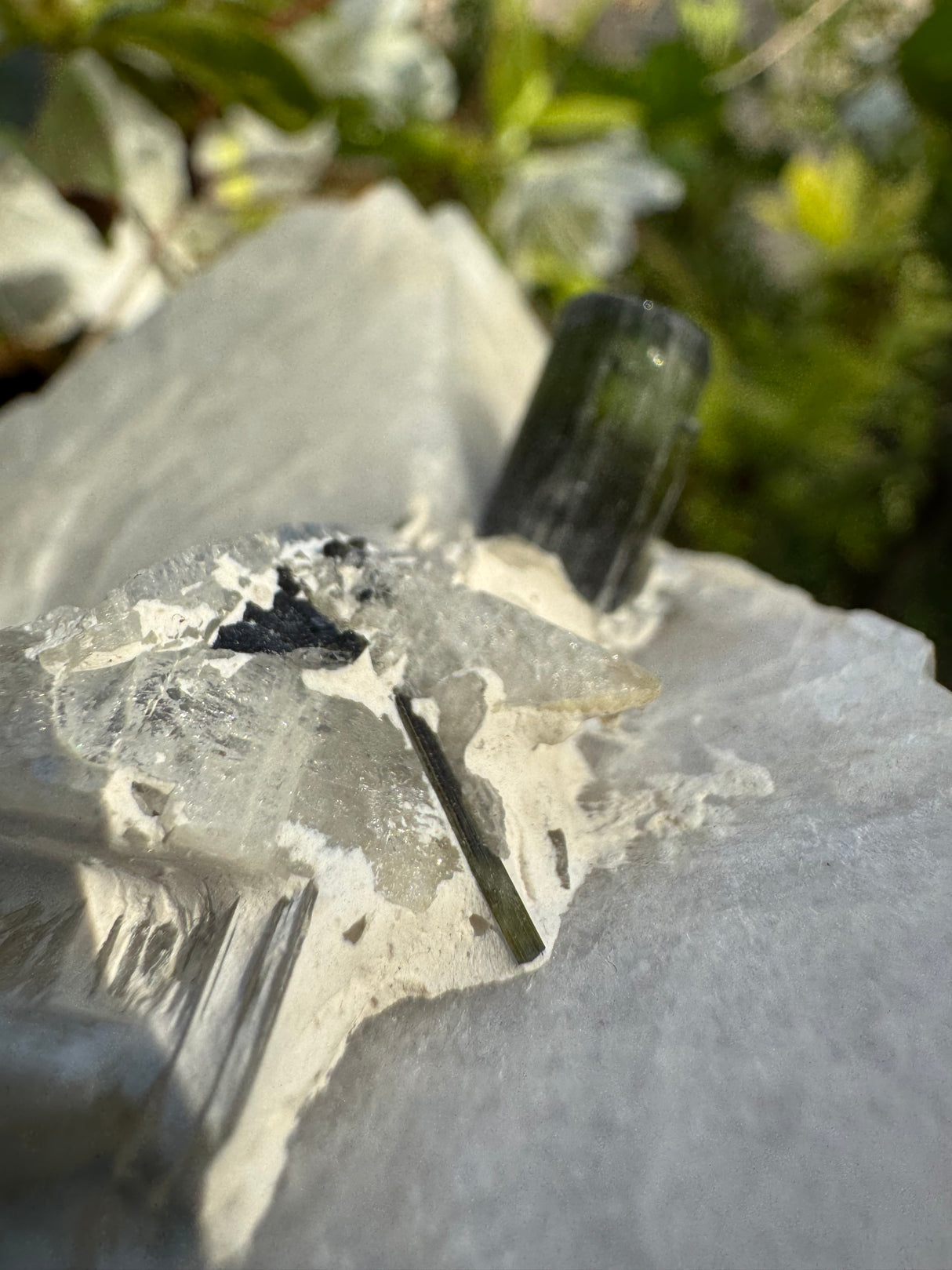 Green Cap Tourmaline Specimen - 237g
