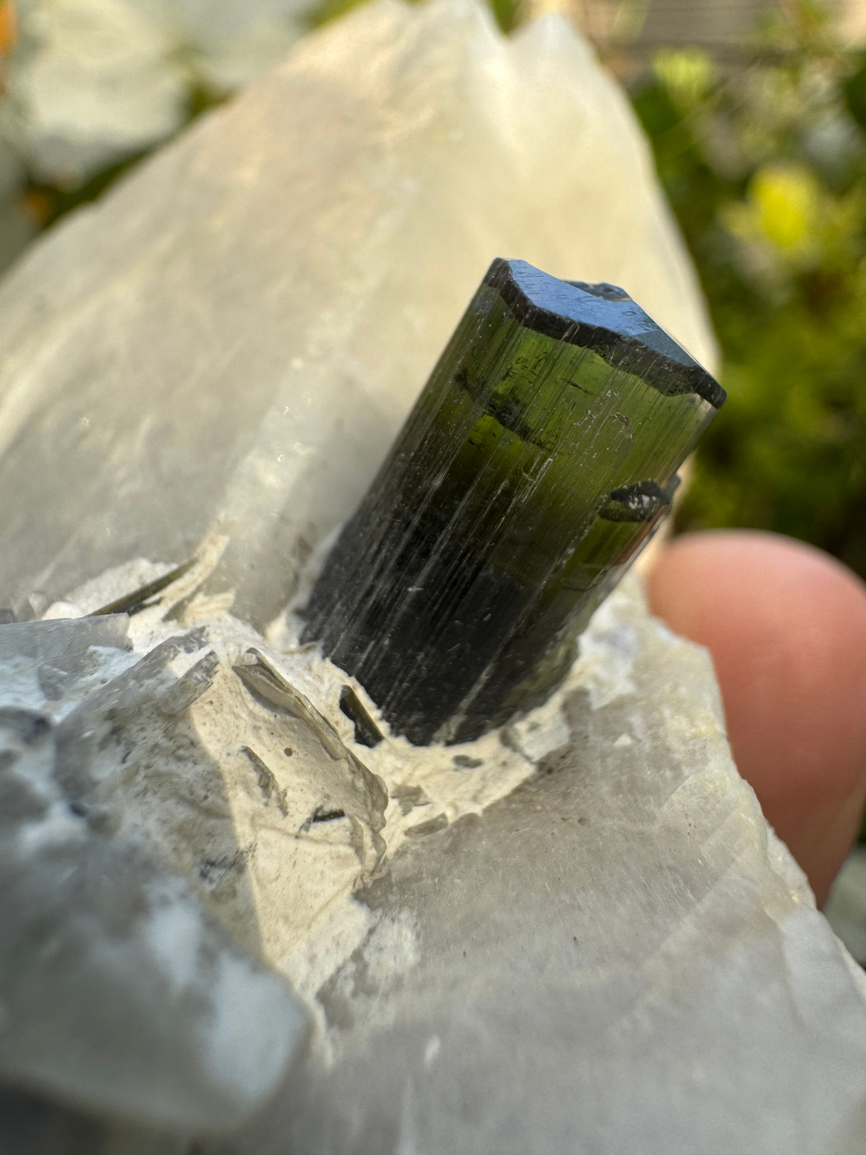 Green Cap Tourmaline Specimen - 237g