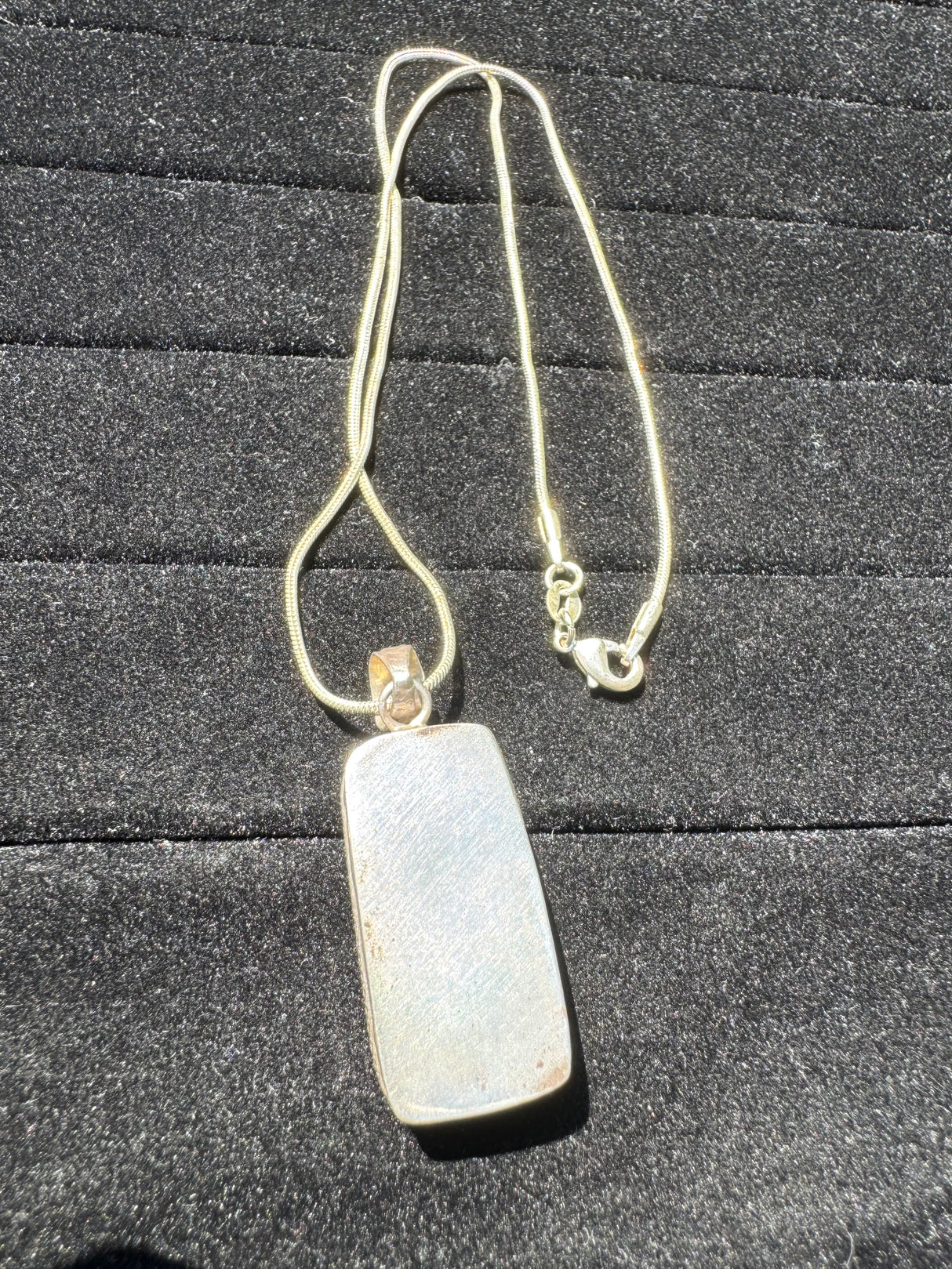 Larimar Silver Pendant Neckalce - 25g