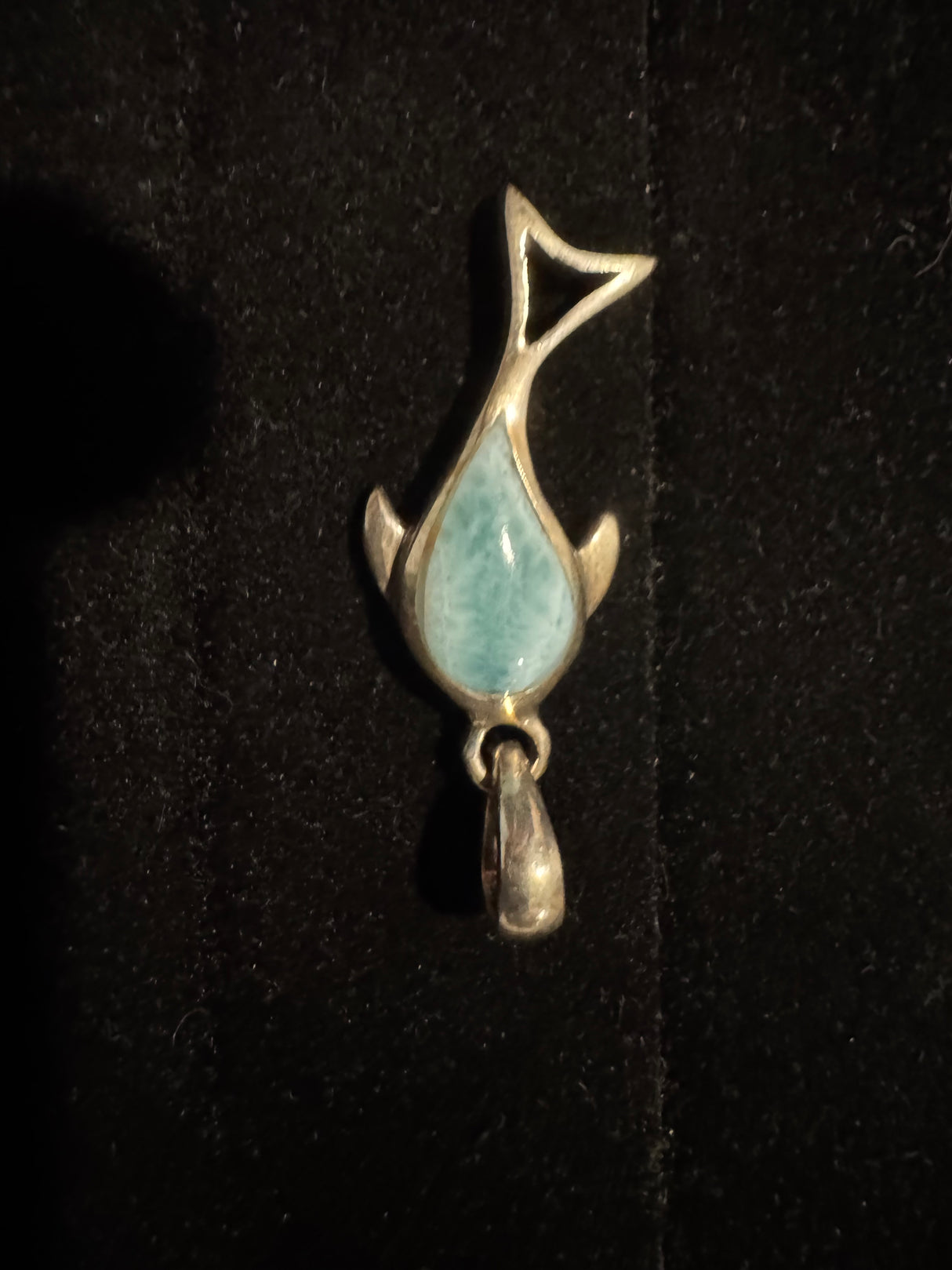 Larimar Silver Pendant - 17g