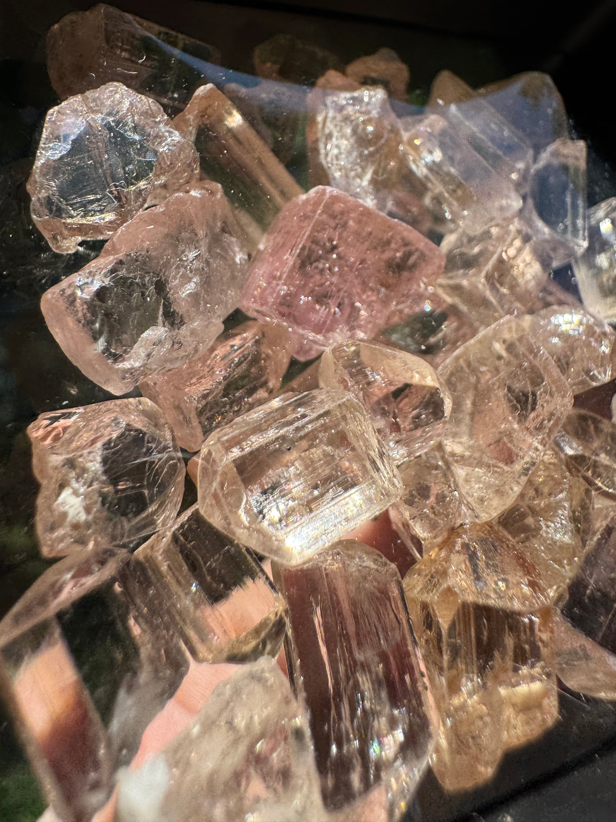 Topaz Crystals Lot w/ case - 36g