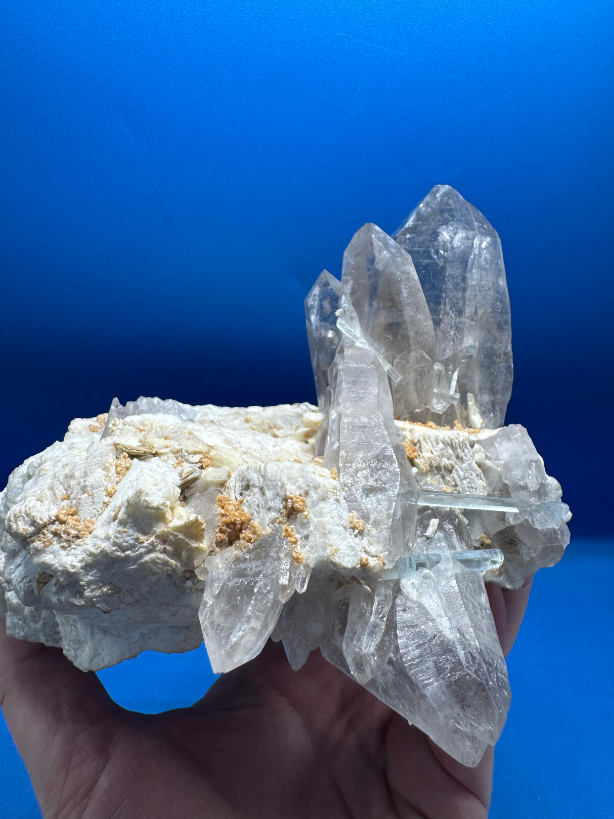 Aquamarine and Smoky Quartz - 1400g