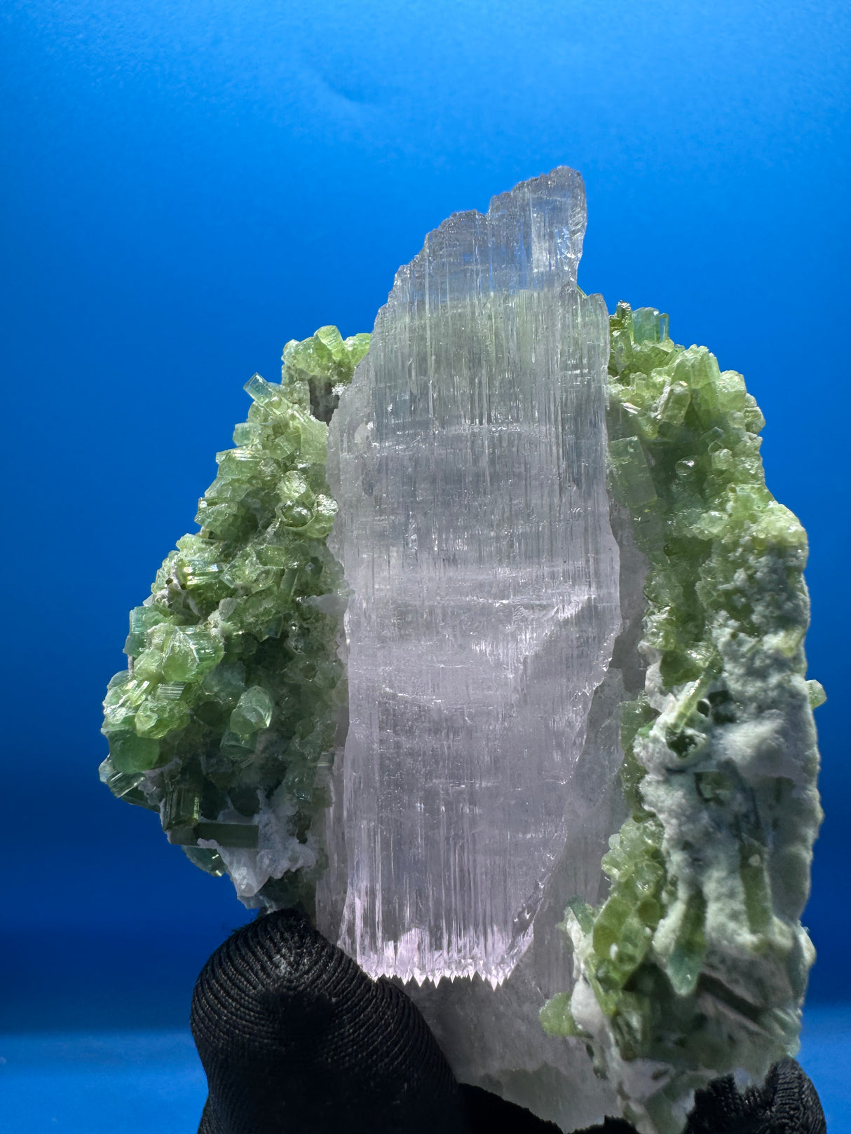 Kunzite and Tourmaline Specimen - 205g
