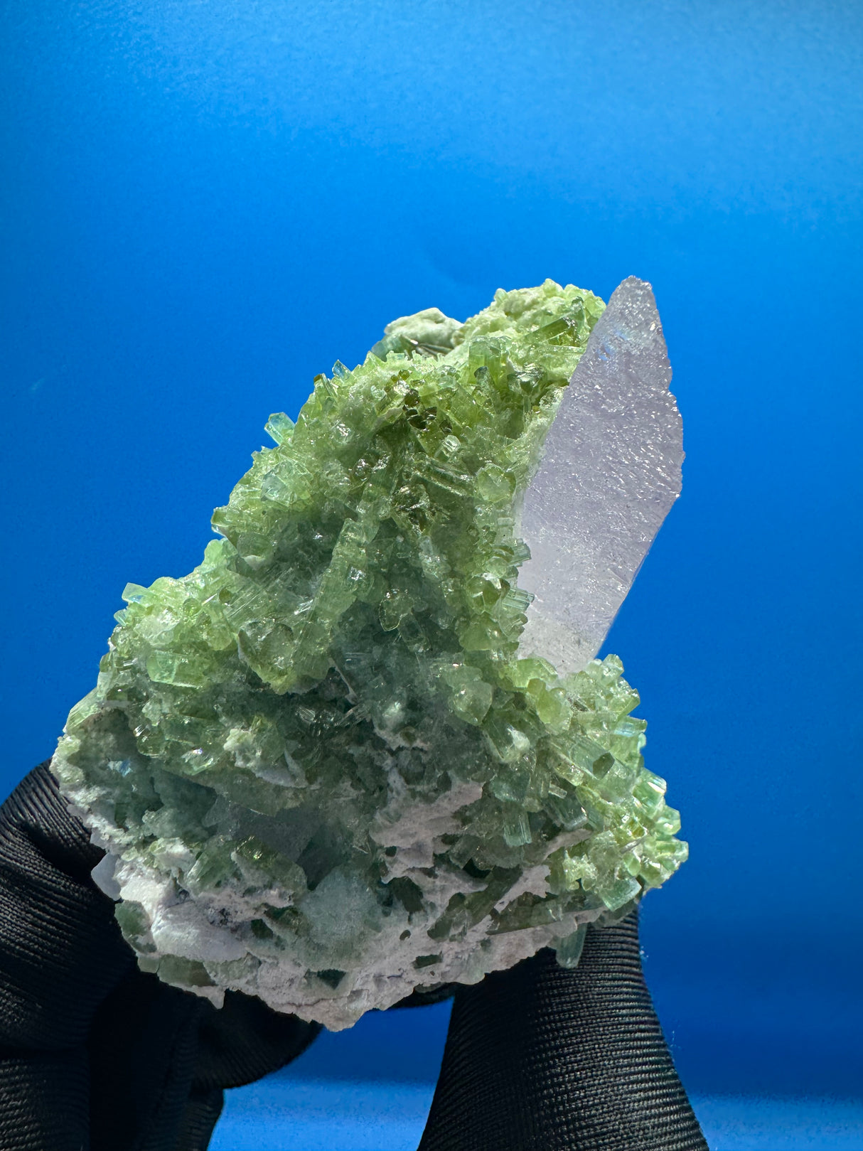 Kunzite and Tourmaline Specimen - 205g