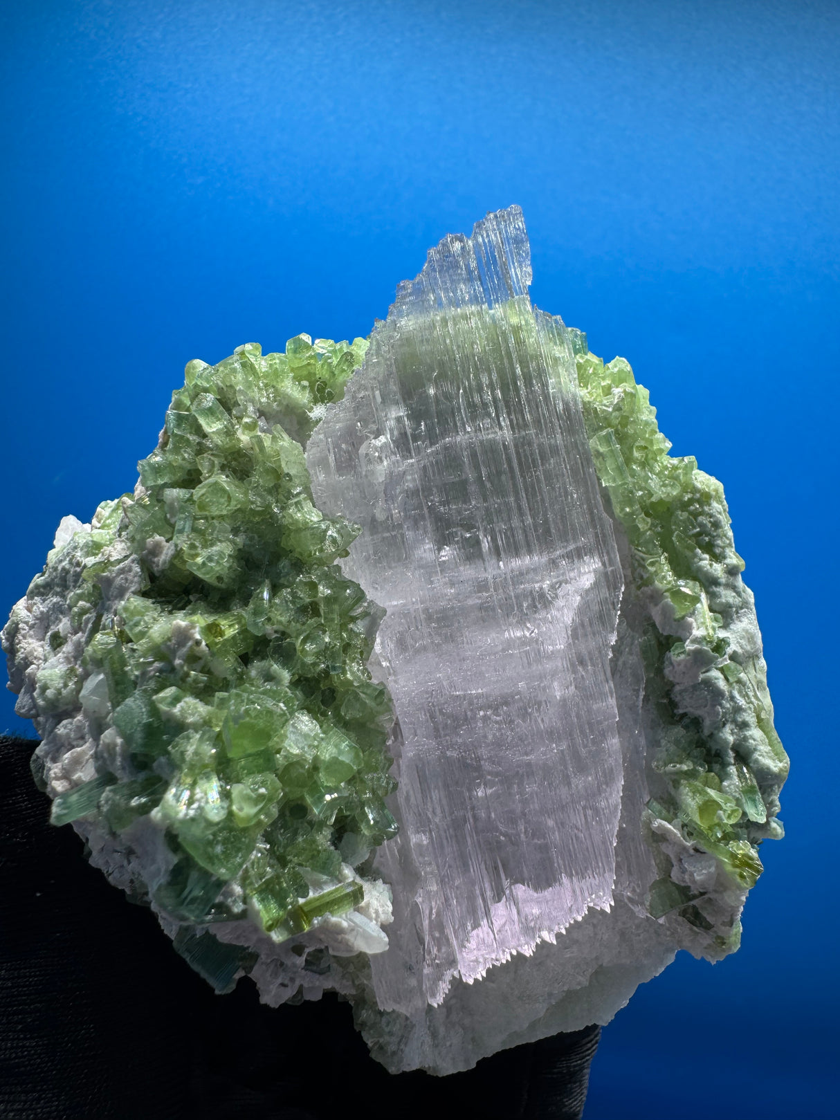 Kunzite and Tourmaline Specimen - 205g