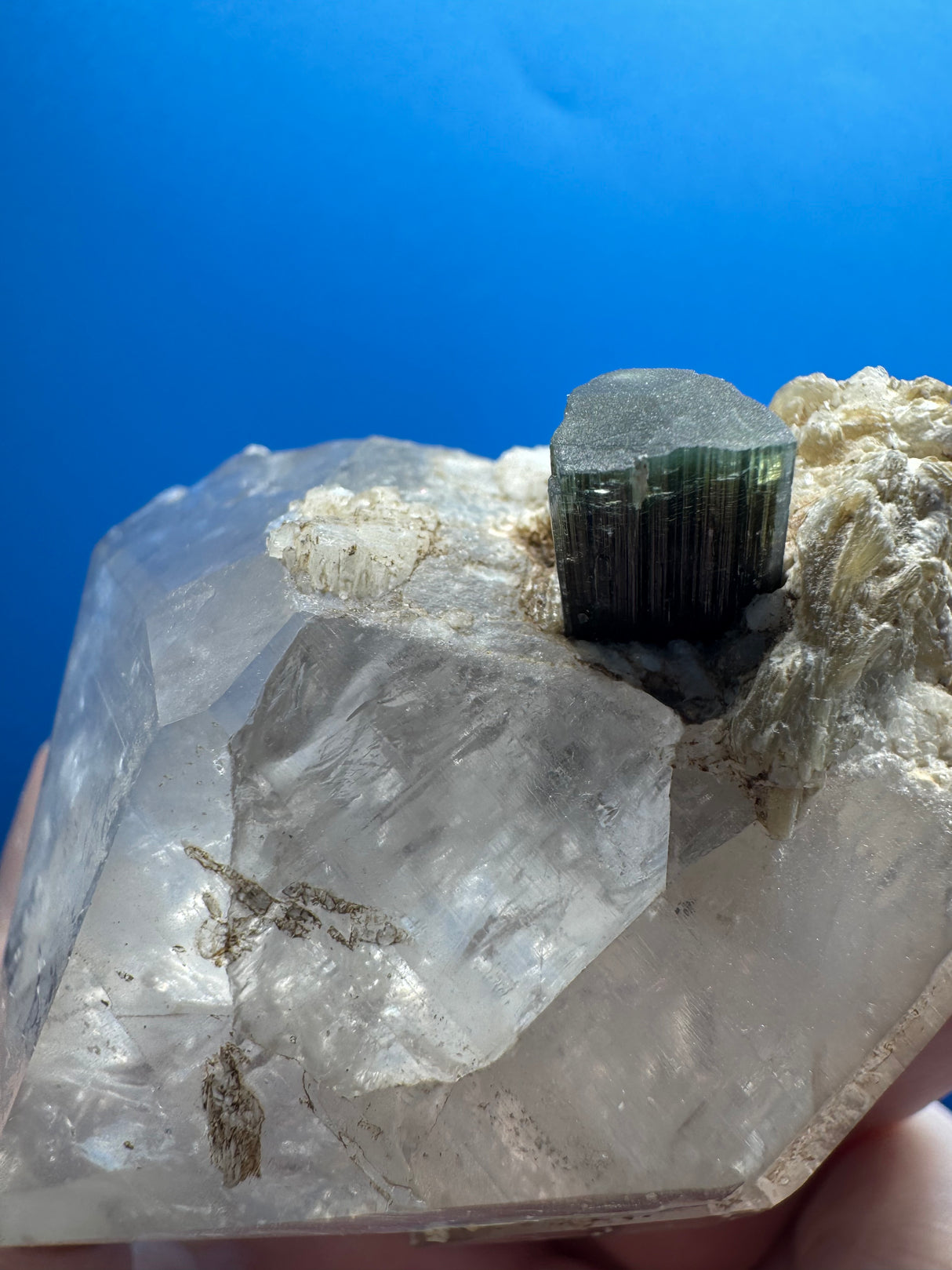 Tourmaline on Quartz Specimen - 171g
