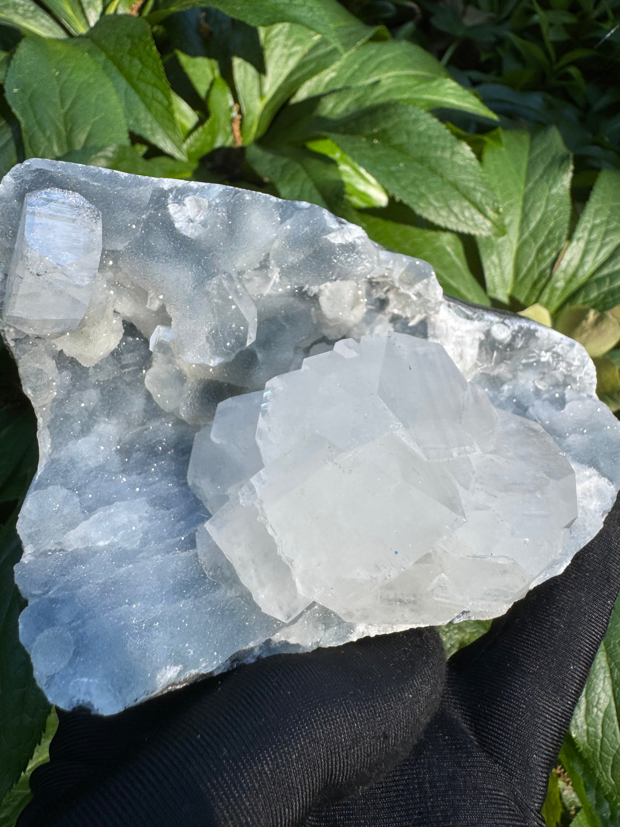 Apophyllite & Blue Chalcedony Specimen - 641g
