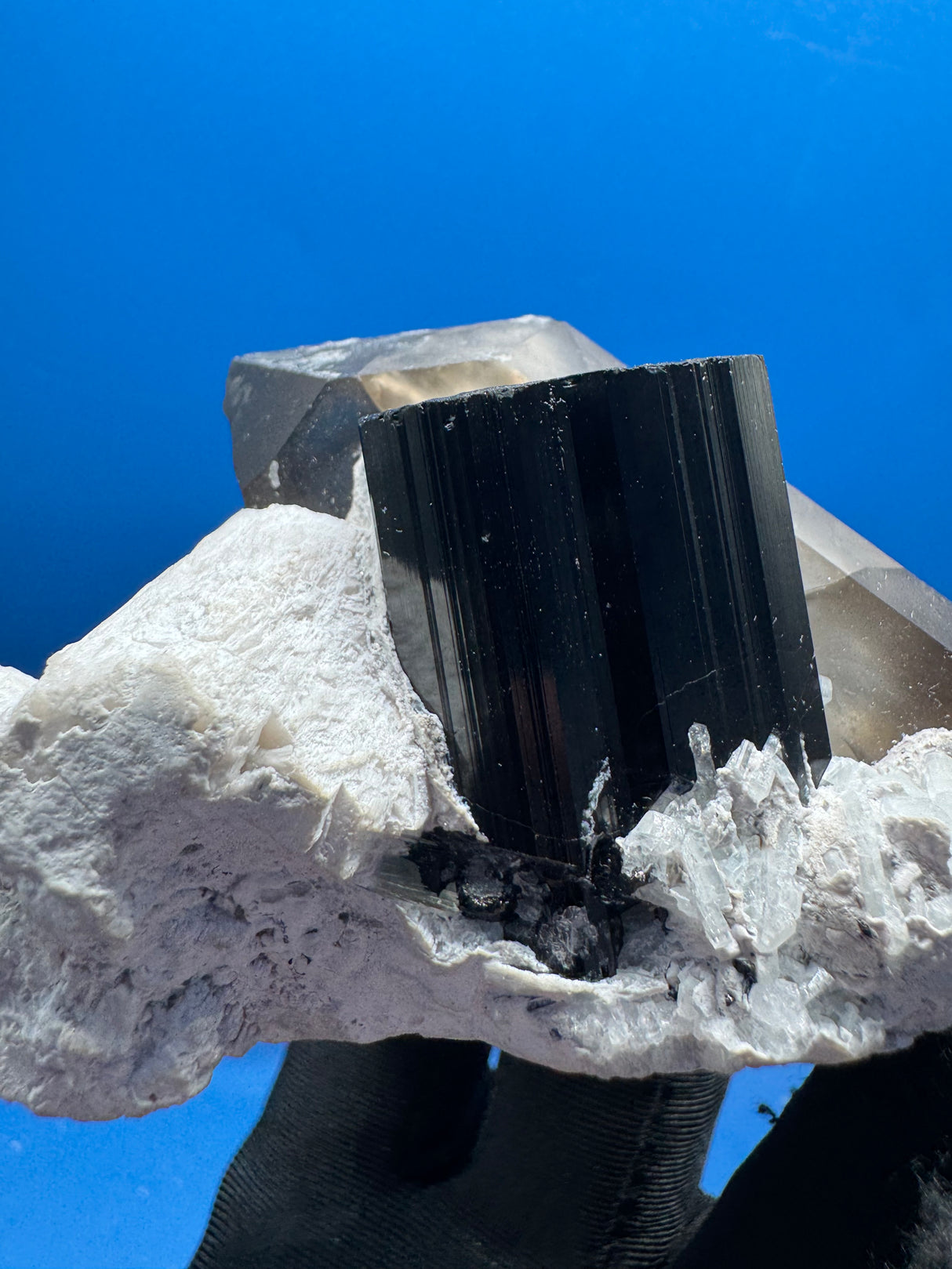 Black Tourmaline & Smoky Quartz - 183g