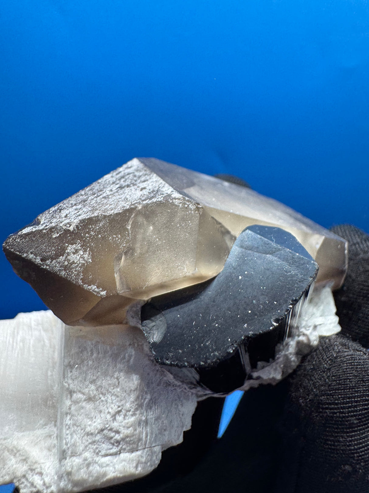 Black Tourmaline & Smoky Quartz - 183g