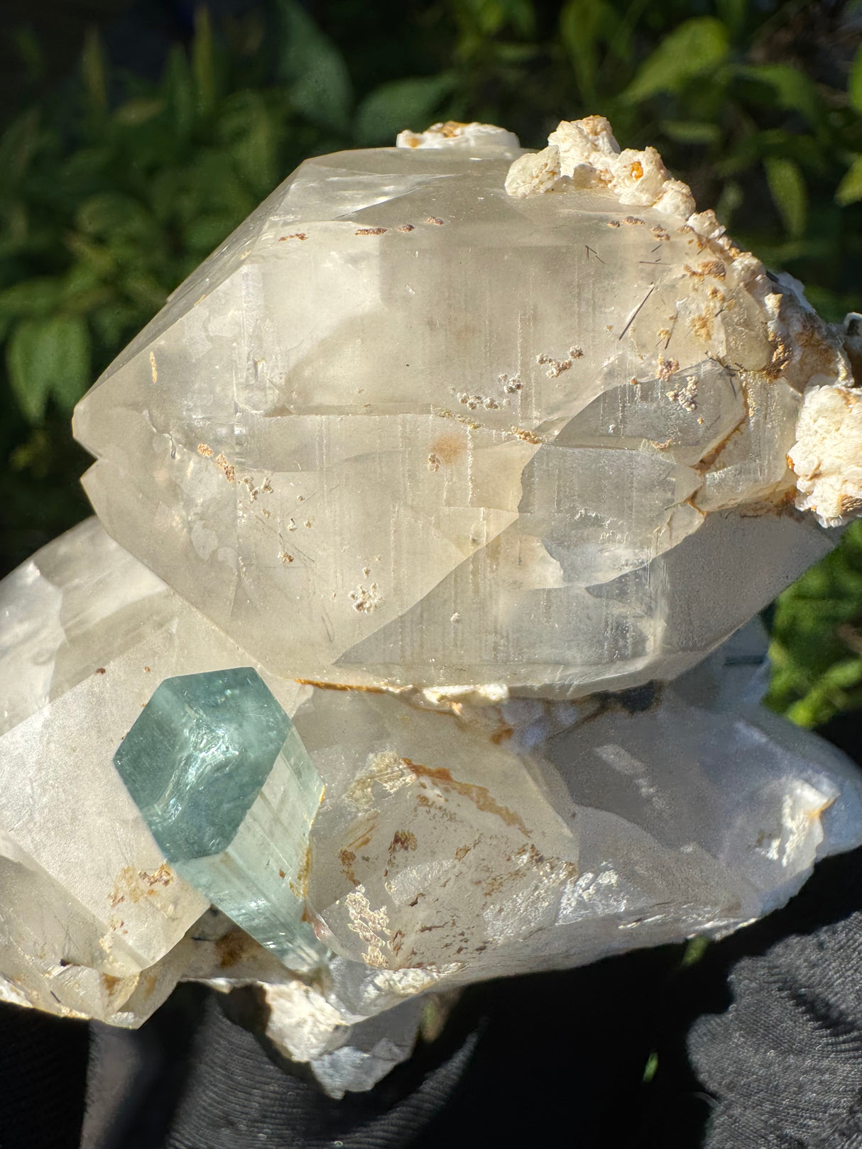 Aquamarine on Quartz Specimen - 605g