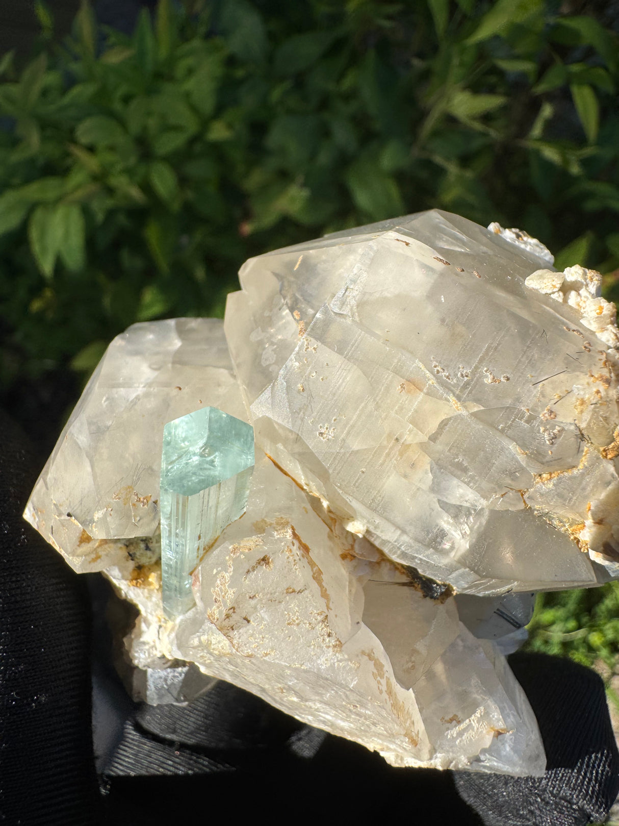 Aquamarine on Quartz Specimen - 605g