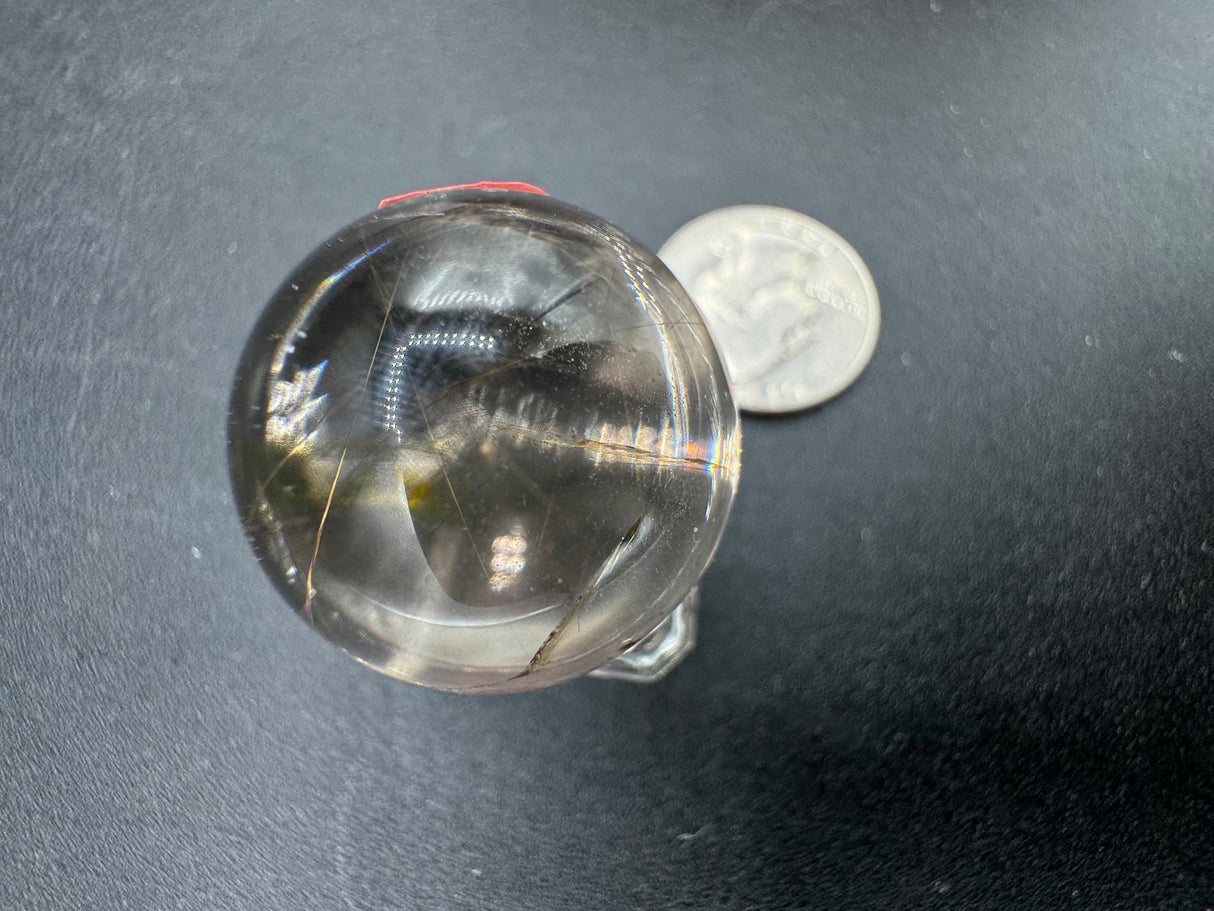 Quartz Sphere with Rutile - 43g