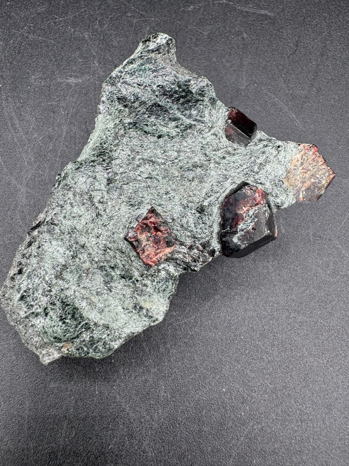 Almondite Garnet, Chlorite Schist - 167g