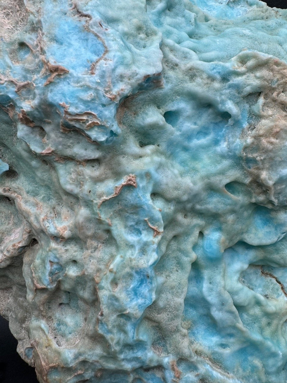Blue Aragonite Specimen - 3577g