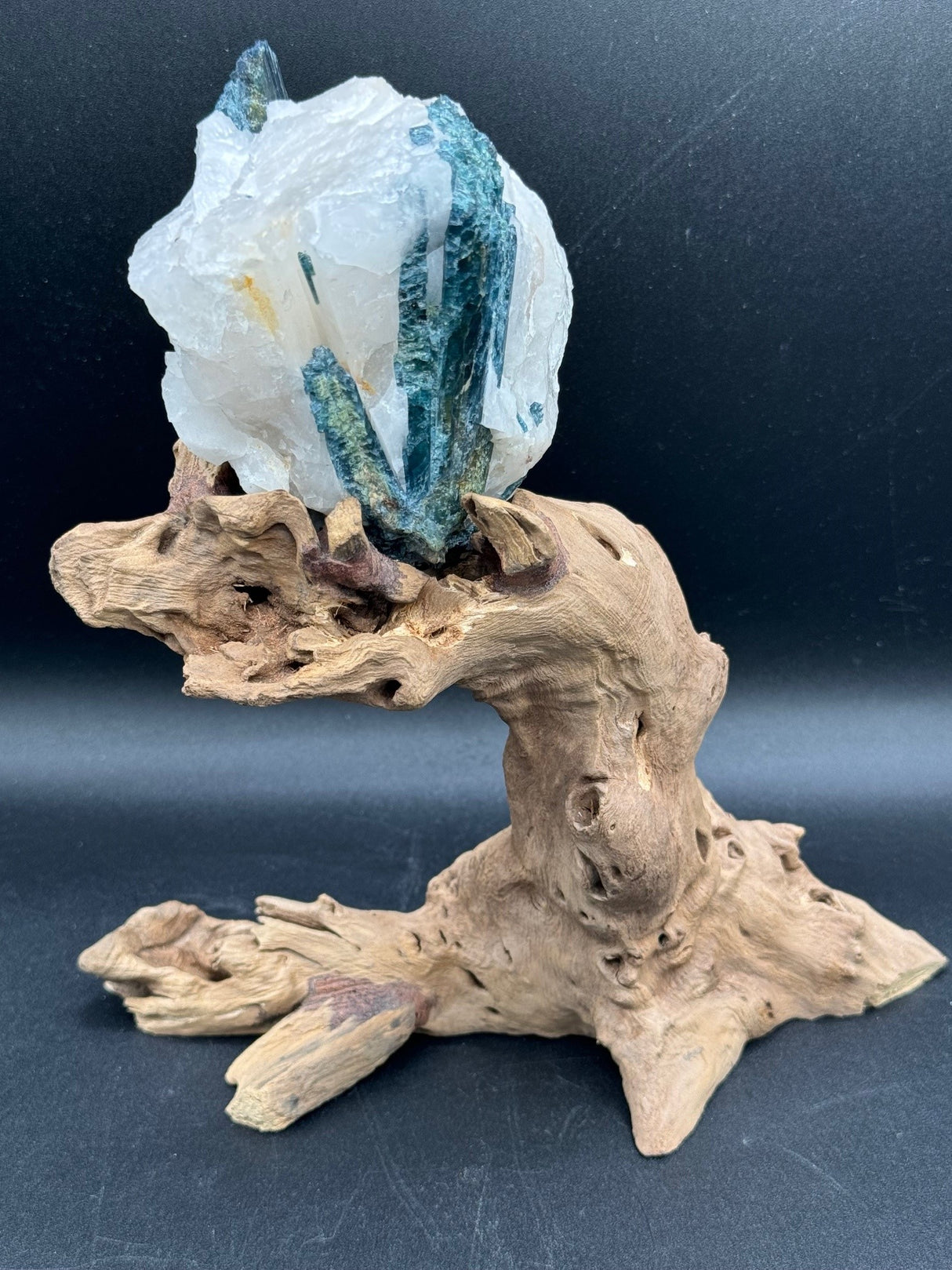 Blue Tourmaline & Driftwood