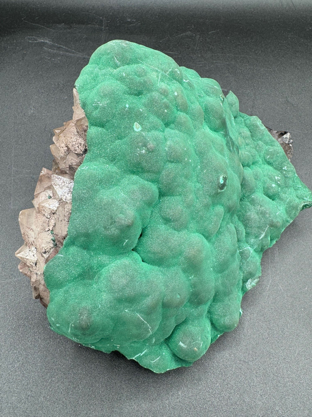 Bubble Malachite and Quartz - 1738g