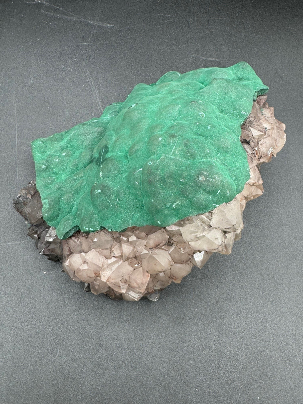 Bubble Malachite and Quartz - 1738g